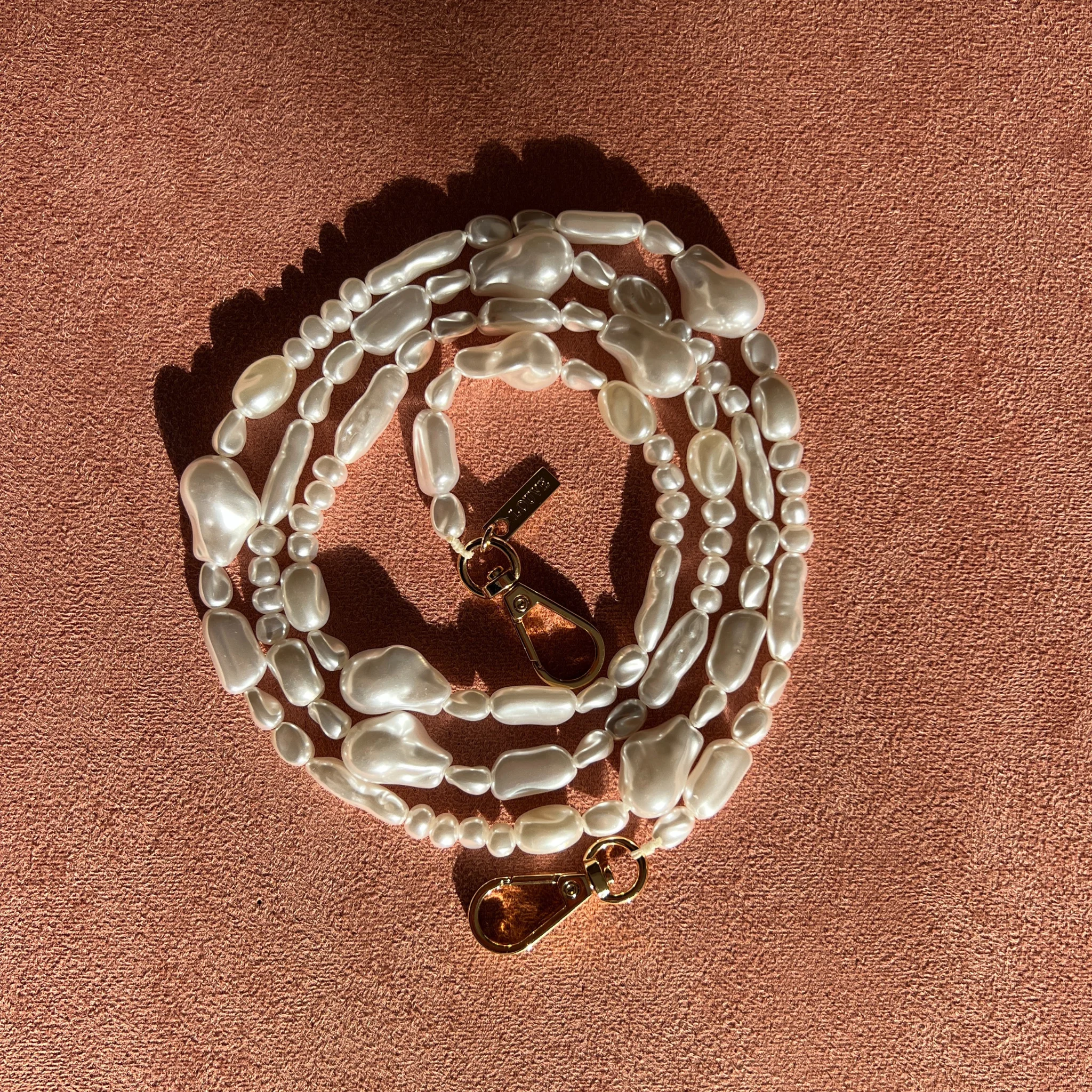 Beige Phone Case + Moon Pearl Chain - Image 13