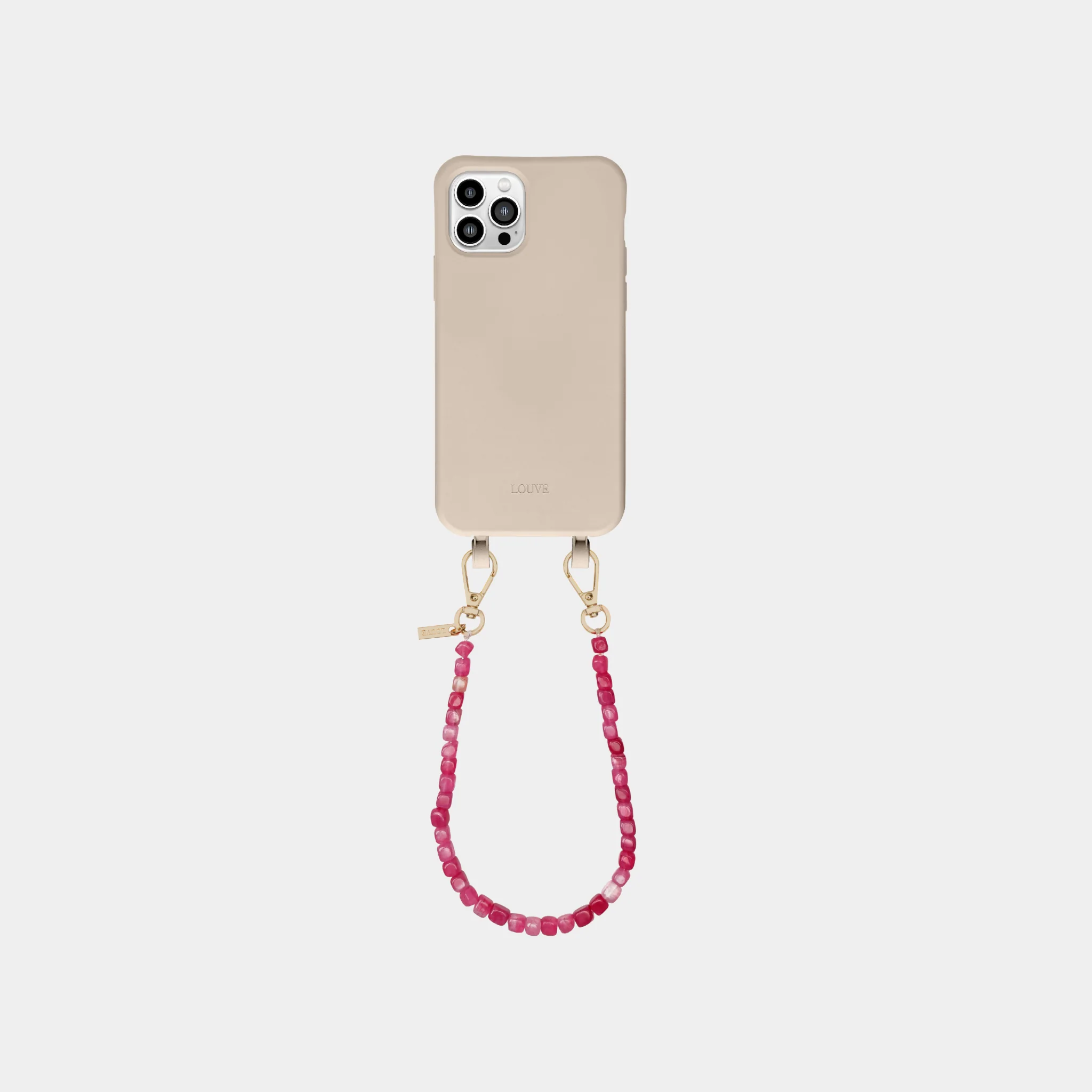 Beige Phone Case + Paradise Wristlet