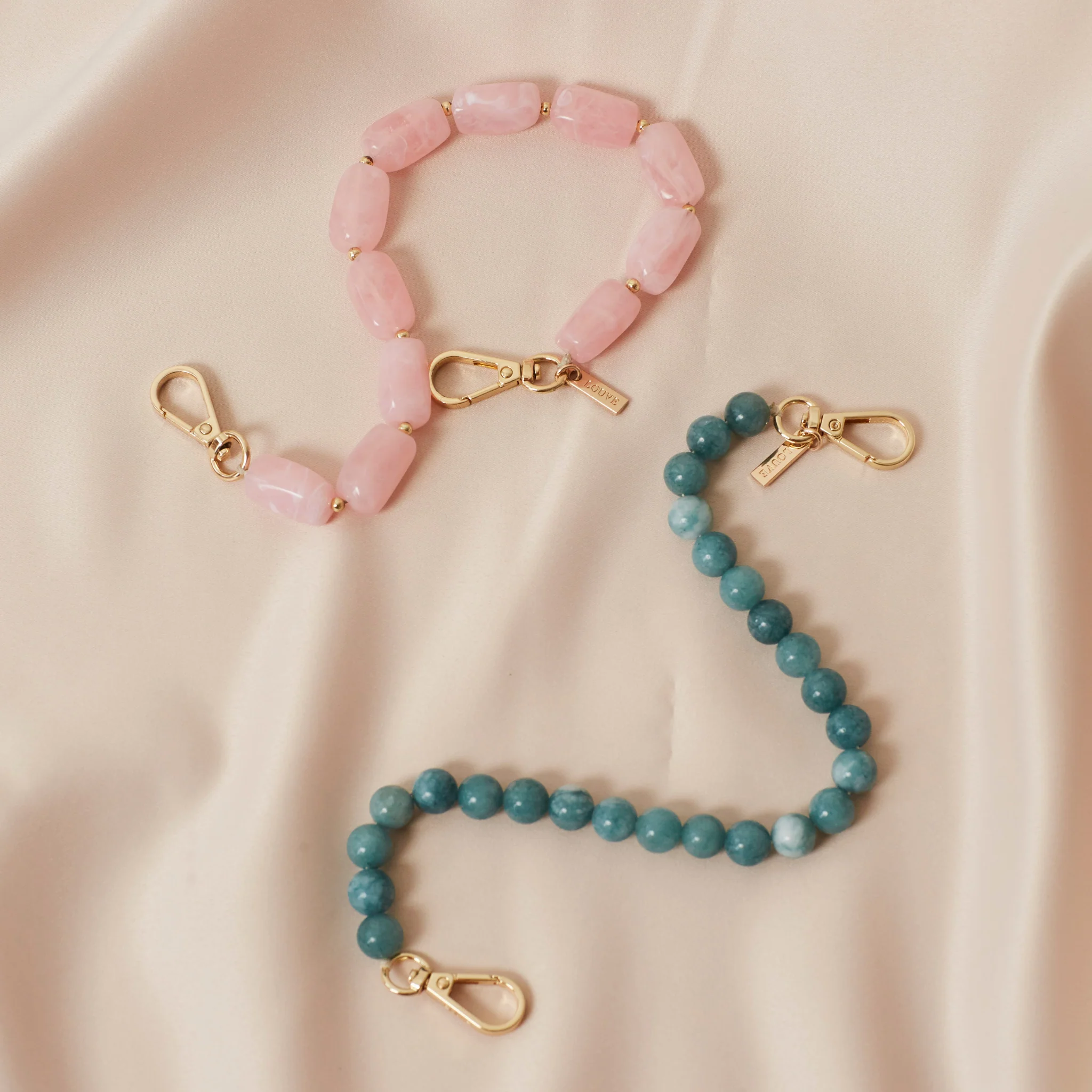 Abbey Beads Wristlet | Blush Pink - Image 3