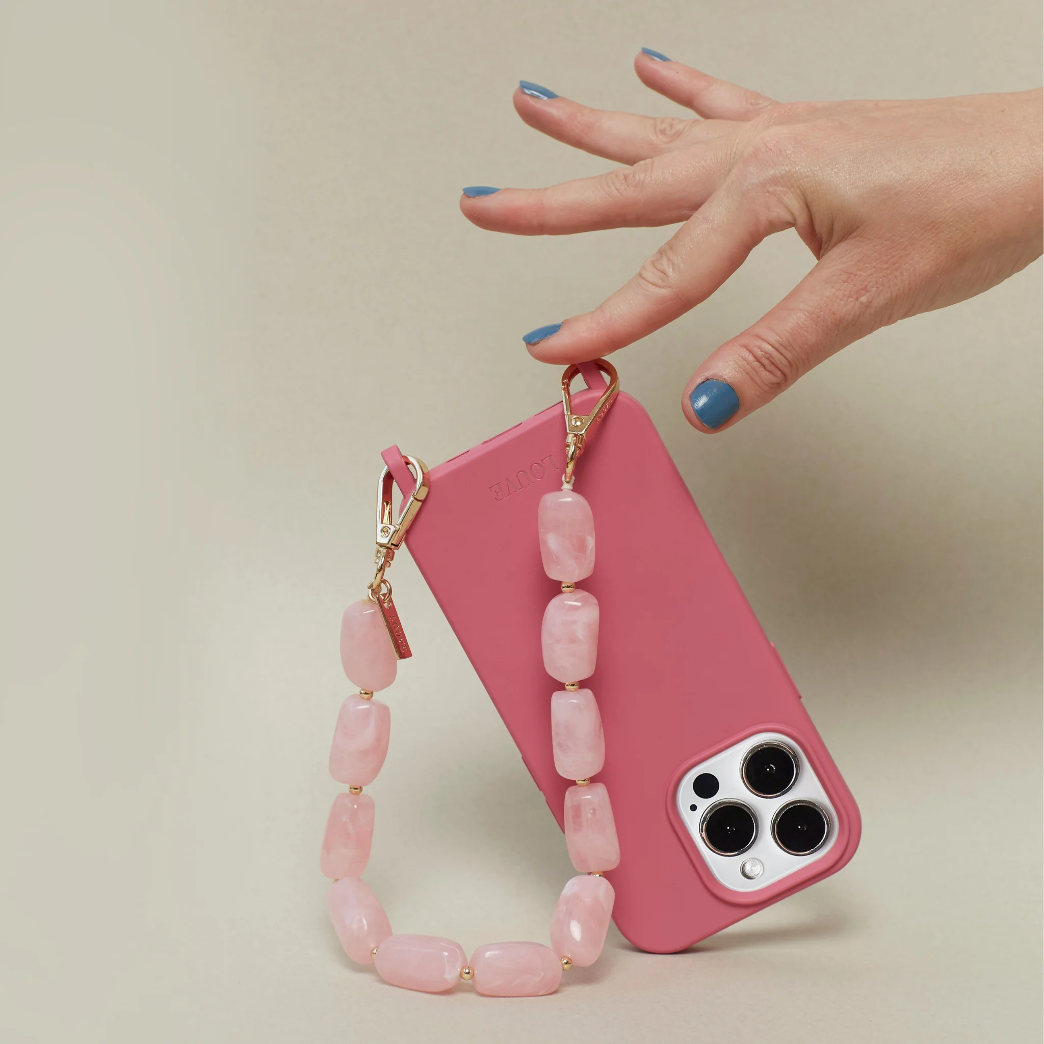 Abbey Beads Wristlet | Blush Pink - Image 4