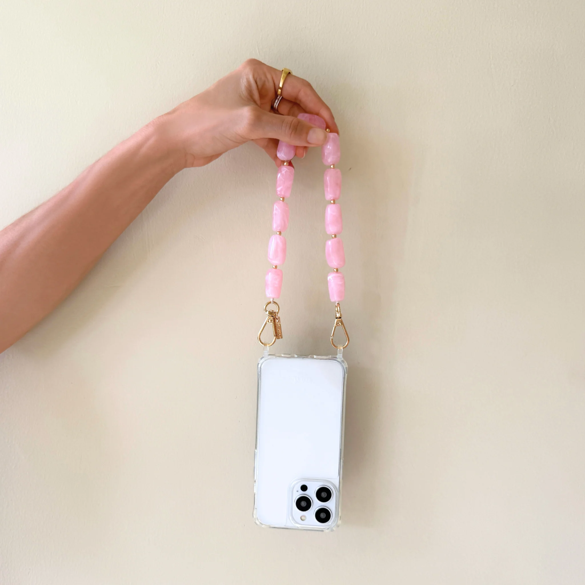 Abbey Beads Wristlet | Blush Pink - Image 5