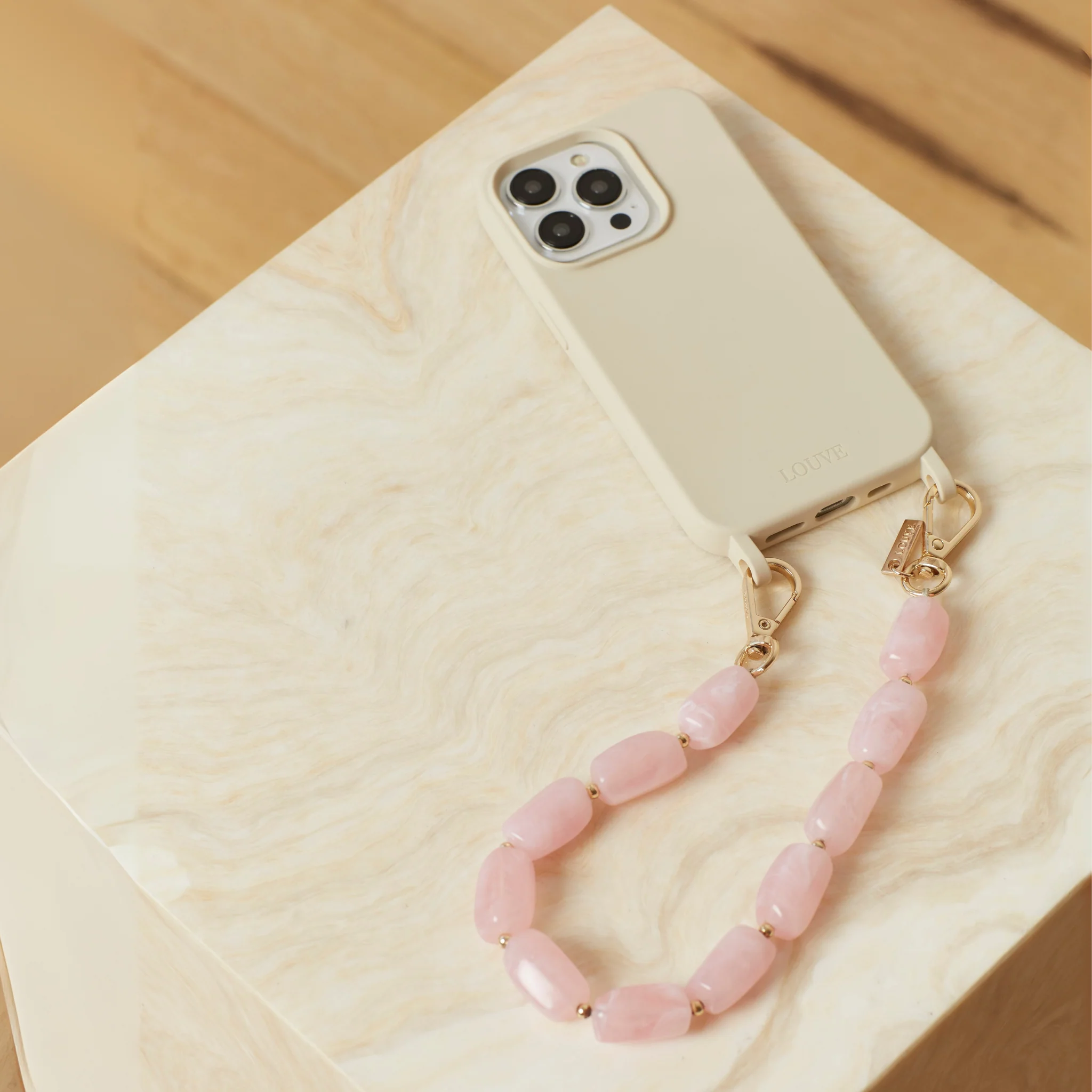 Abbey Beads Wristlet | Blush Pink - Image 8