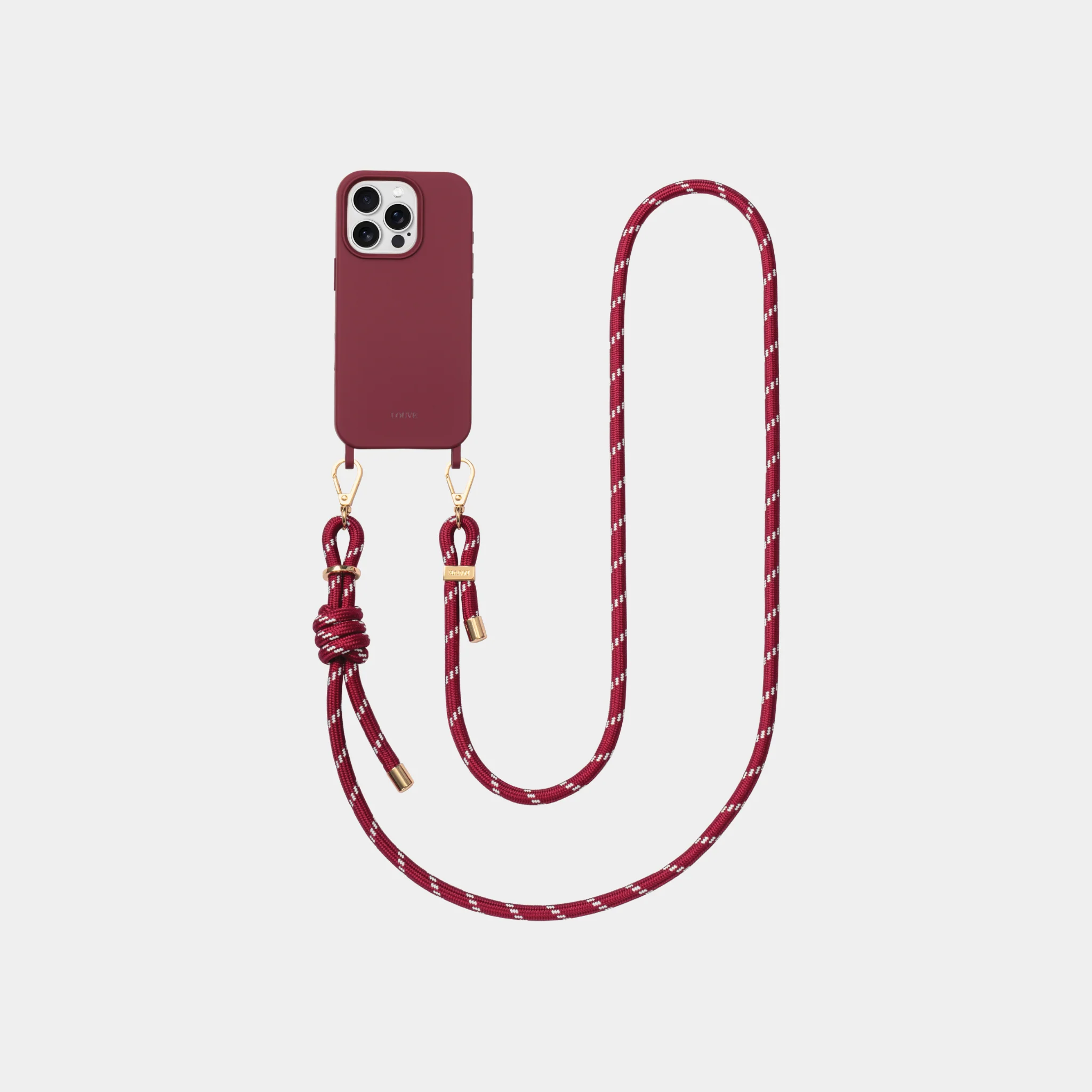 Burgundy Phone Case + Kaia Burgundy Strap