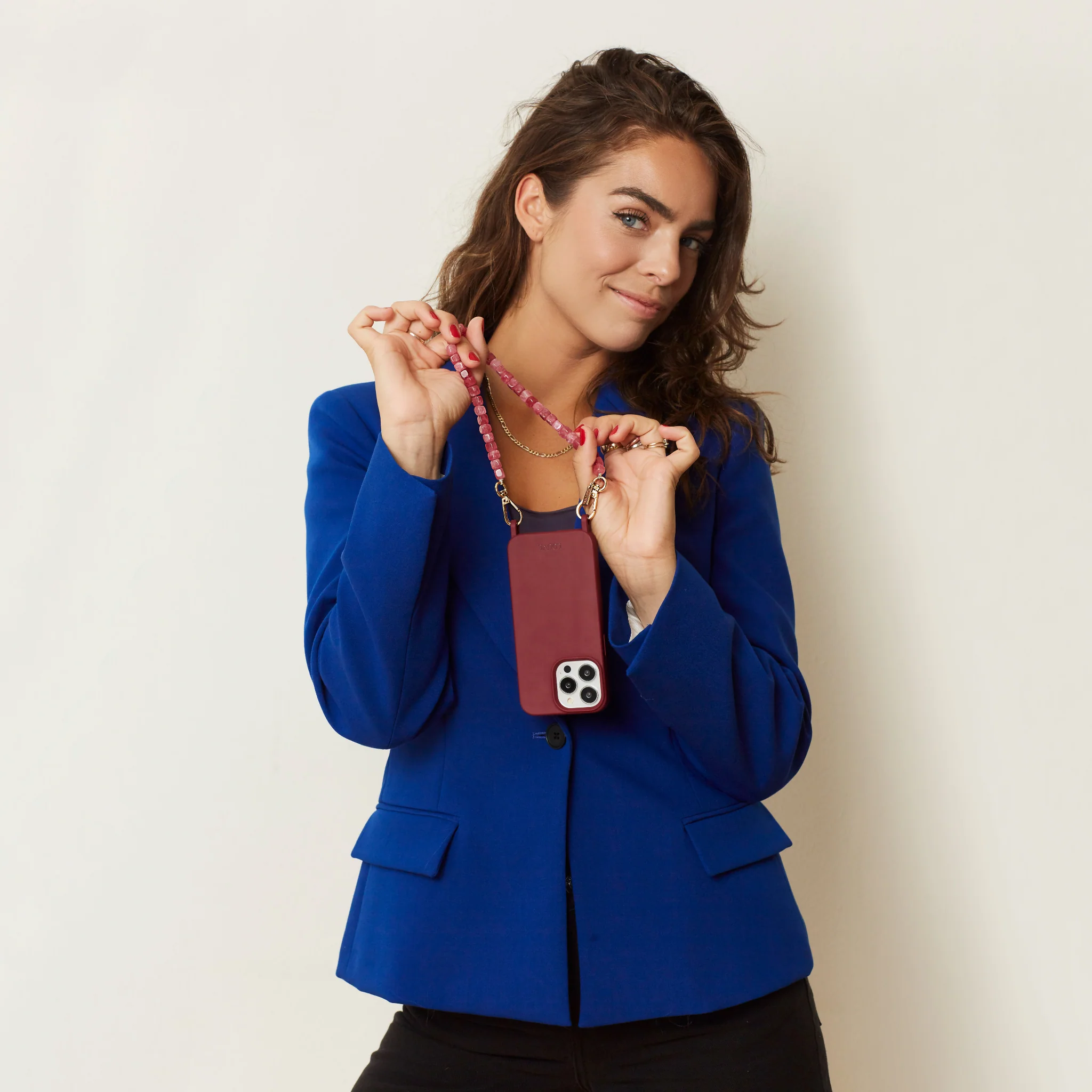 Burgundy Phone Case + Paradise Wristlet - Image 3