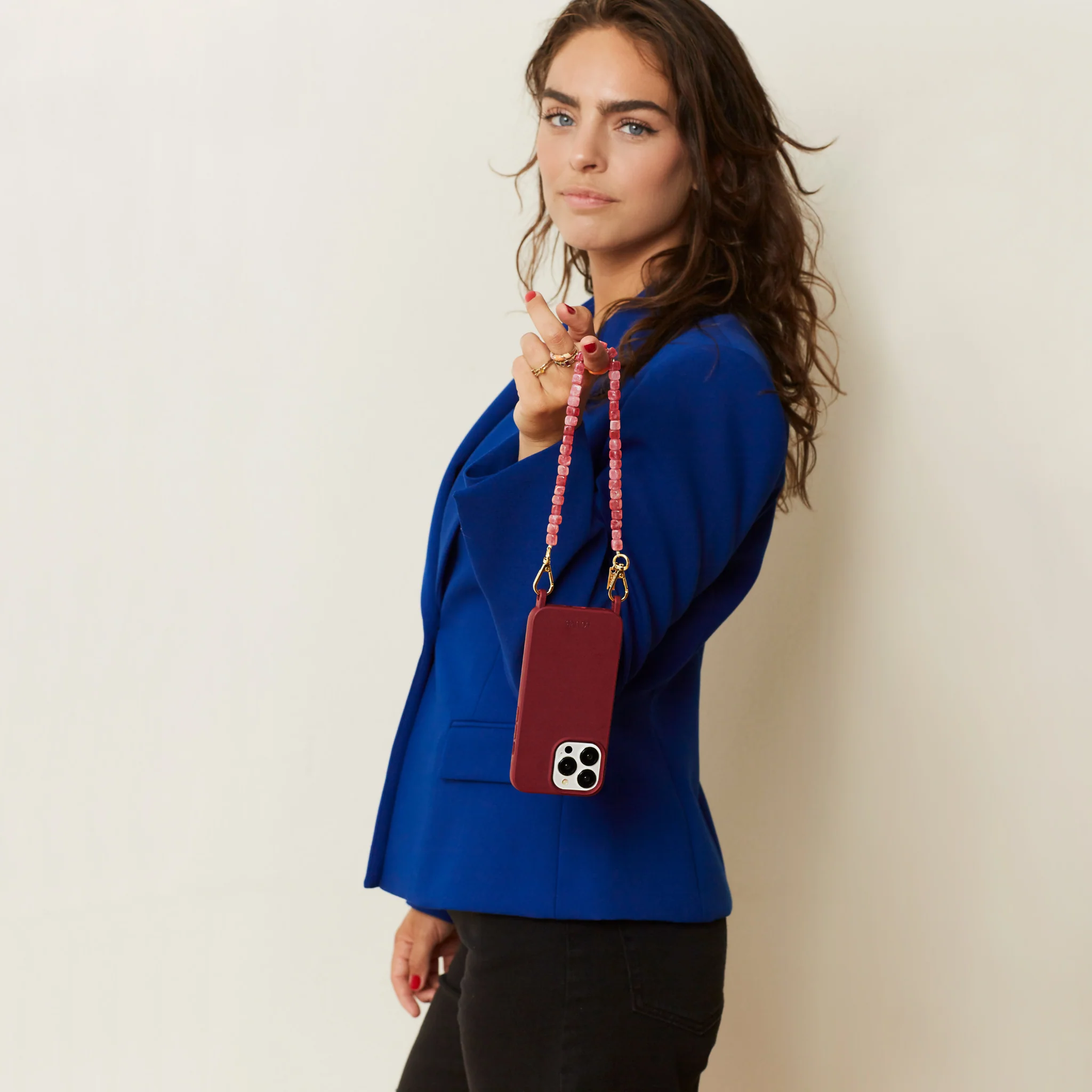 Burgundy Phone Case + Paradise Wristlet - Image 5