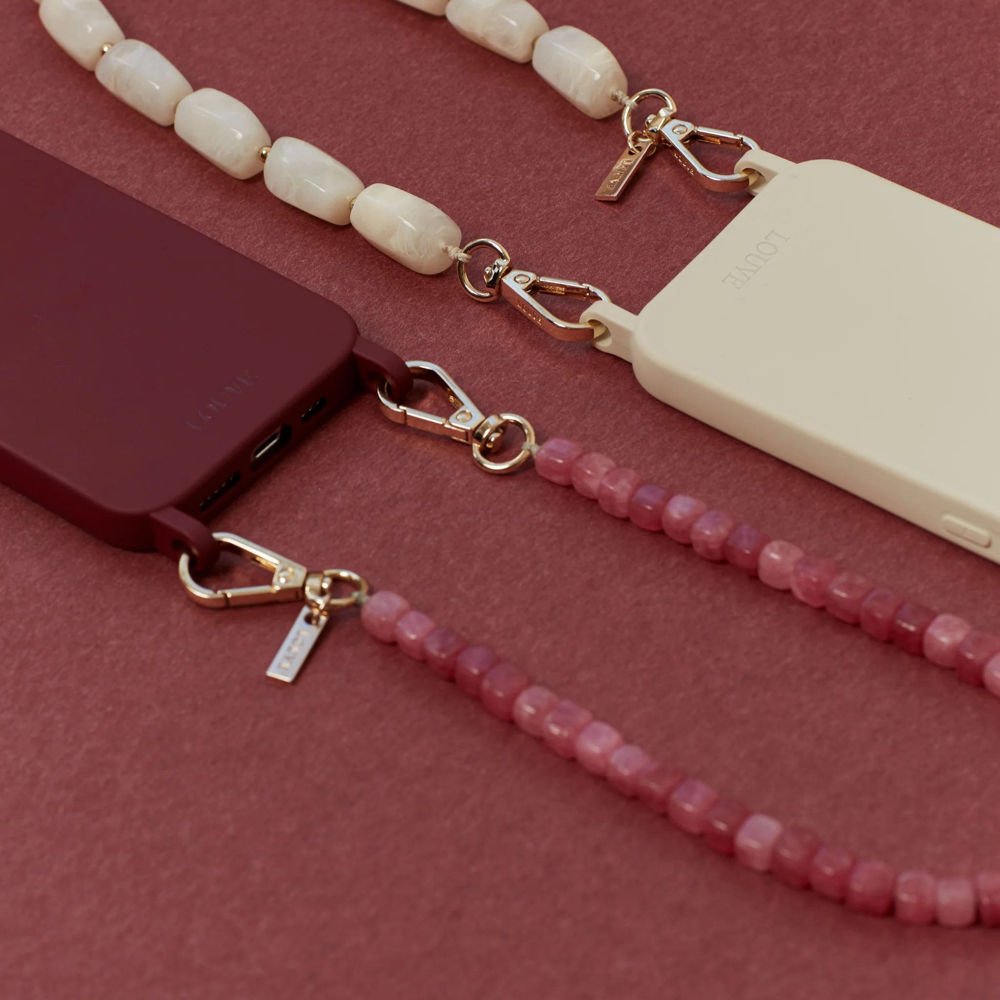 Burgundy Phone Case + Paradise Wristlet - Image 9