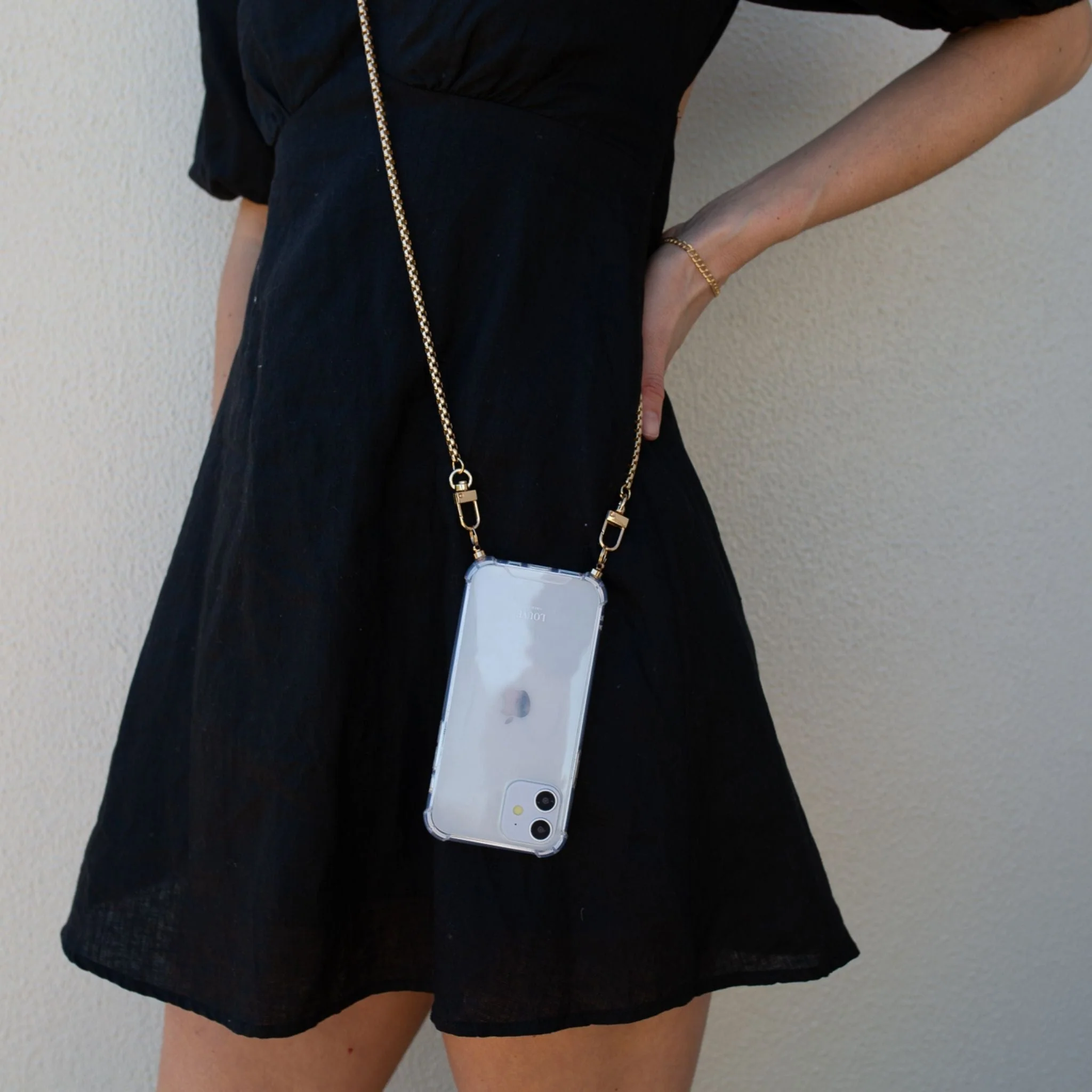 Clear Phone Case + Gaia Gold-Plated Chain - Image 16