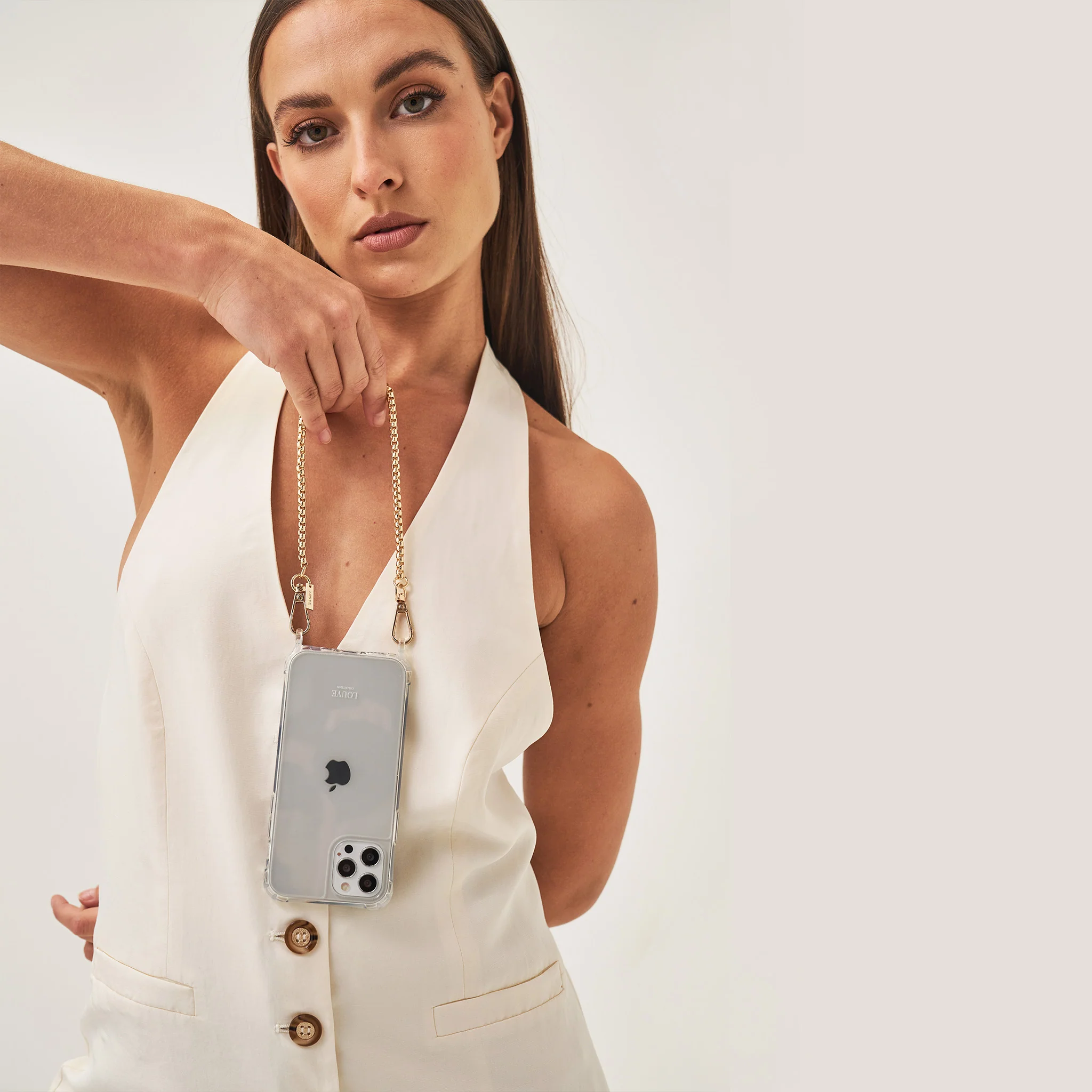 Clear Phone Case + Gaia Gold-Plated Wristlet - Image 3