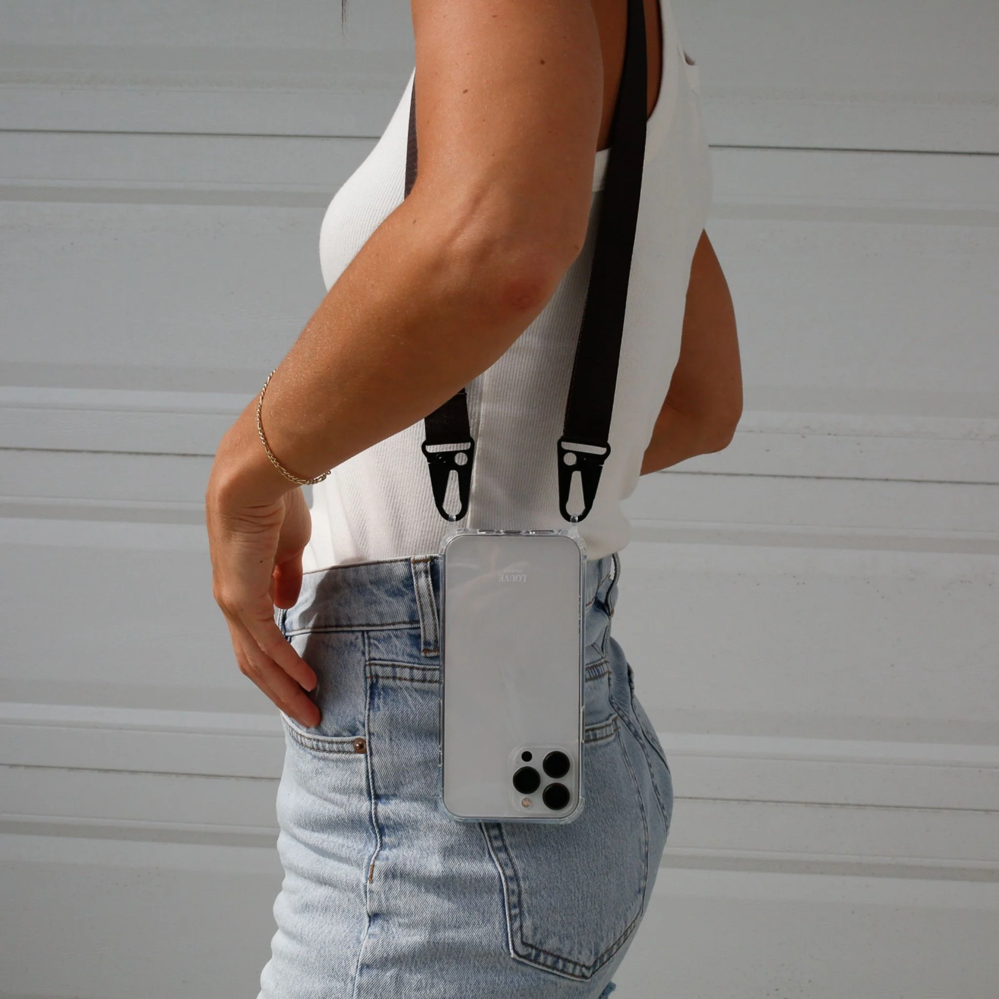 Clear Phone Case + Midnight Sky Black Lanyard - Image 13