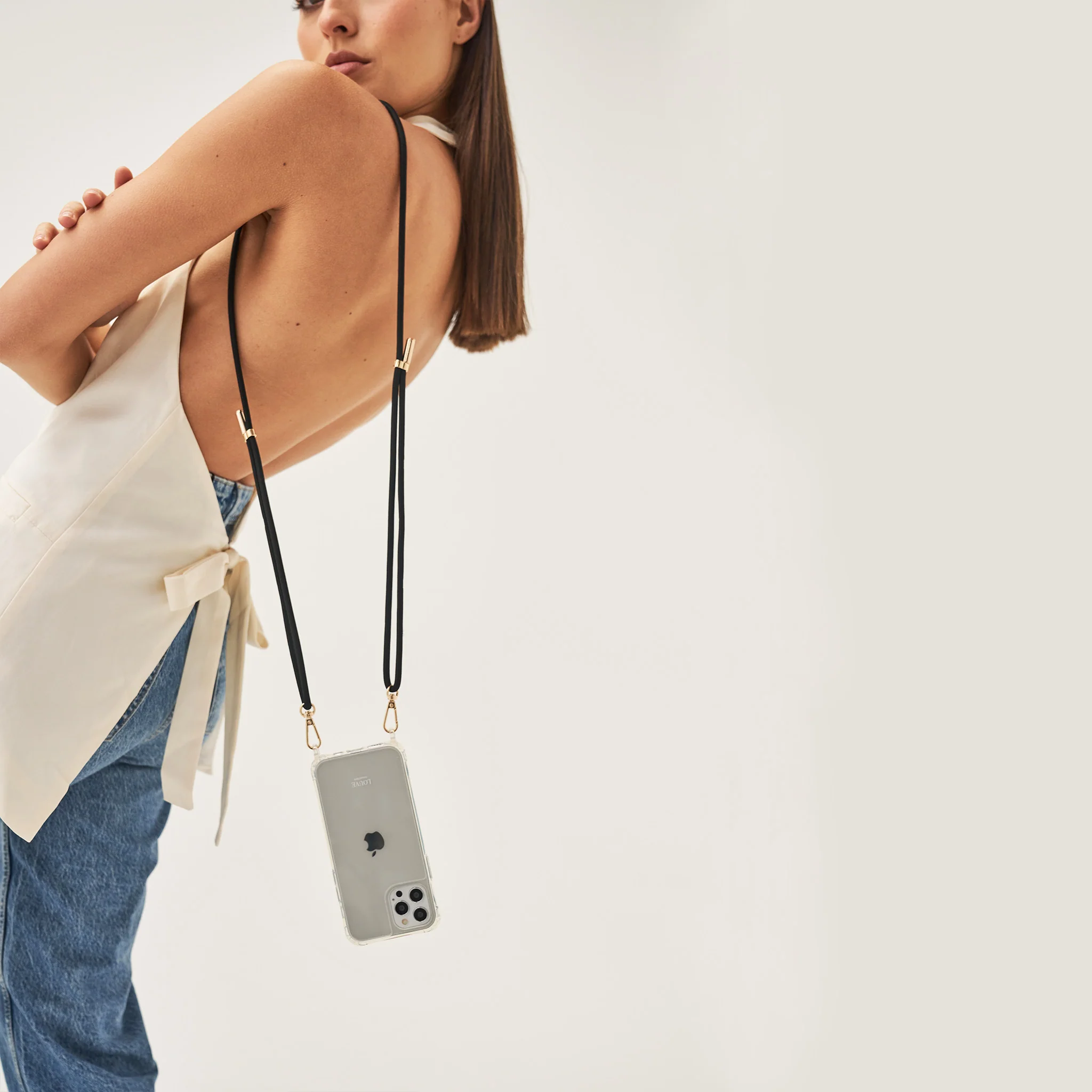 Clear Phone Case + Mystique Black Strap - Image 4