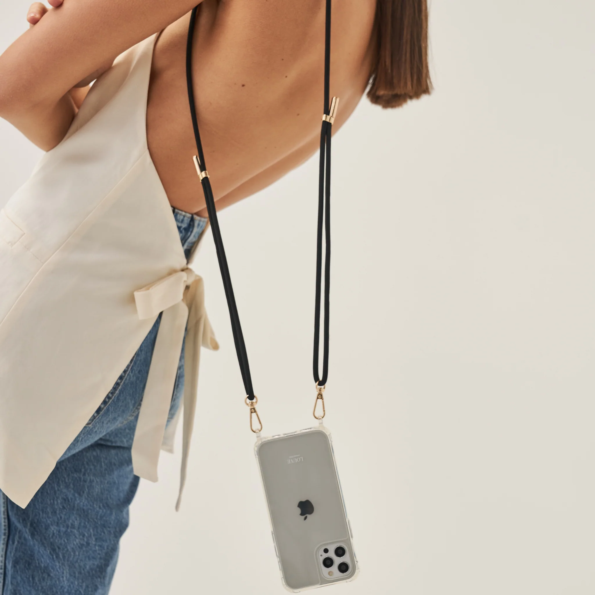 Clear Phone Case + Mystique Black Strap - Image 5
