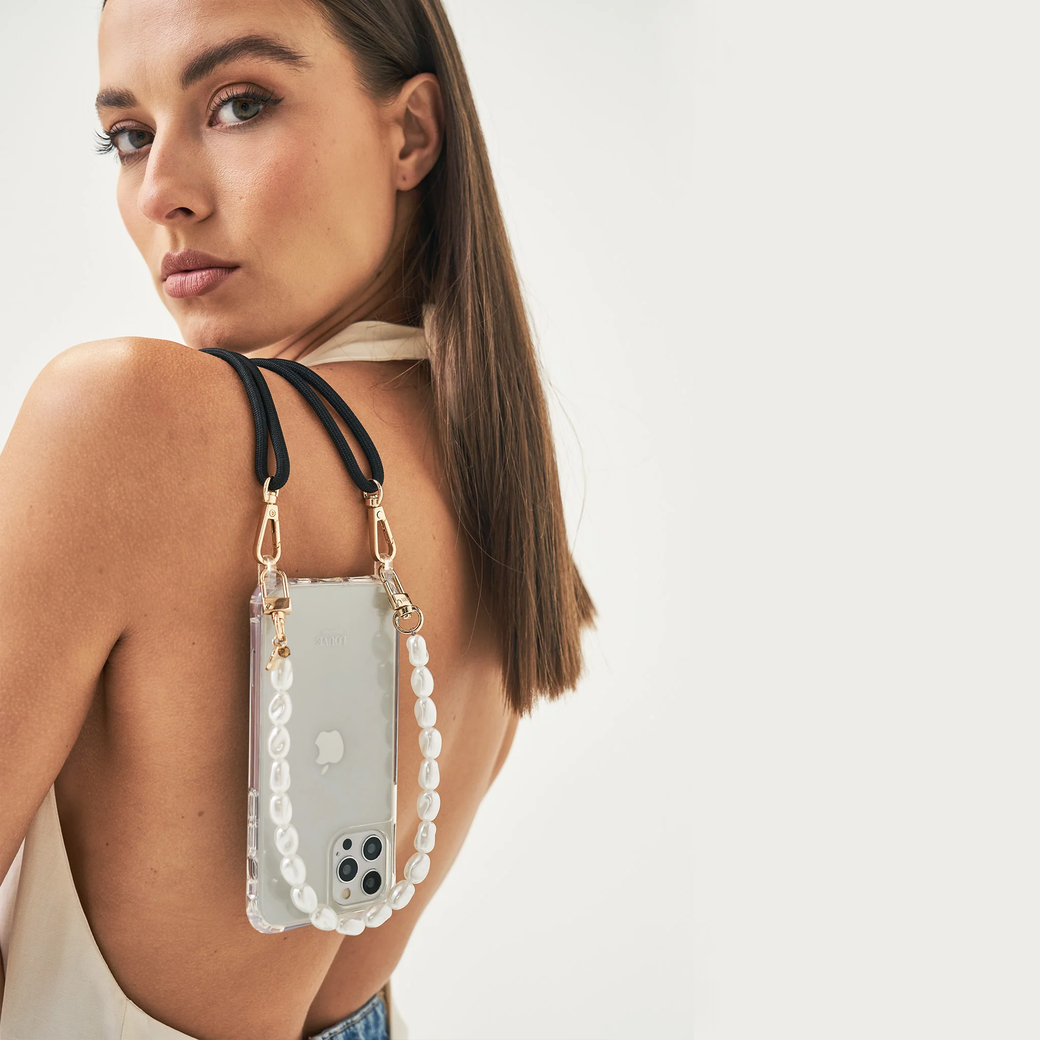 Clear Phone Case + Mystique Black Strap - Image 6
