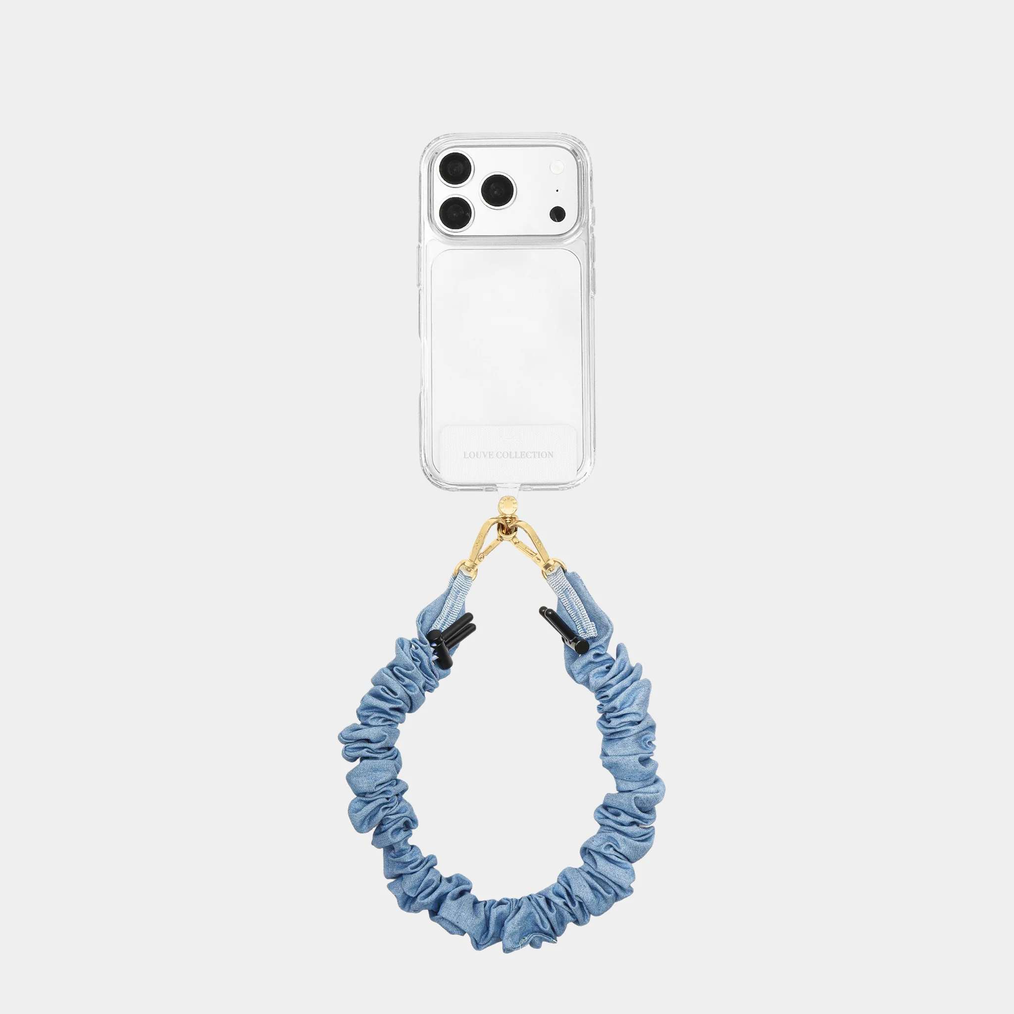 Clear Case + Universal Patch + Crunchy Blue Strap