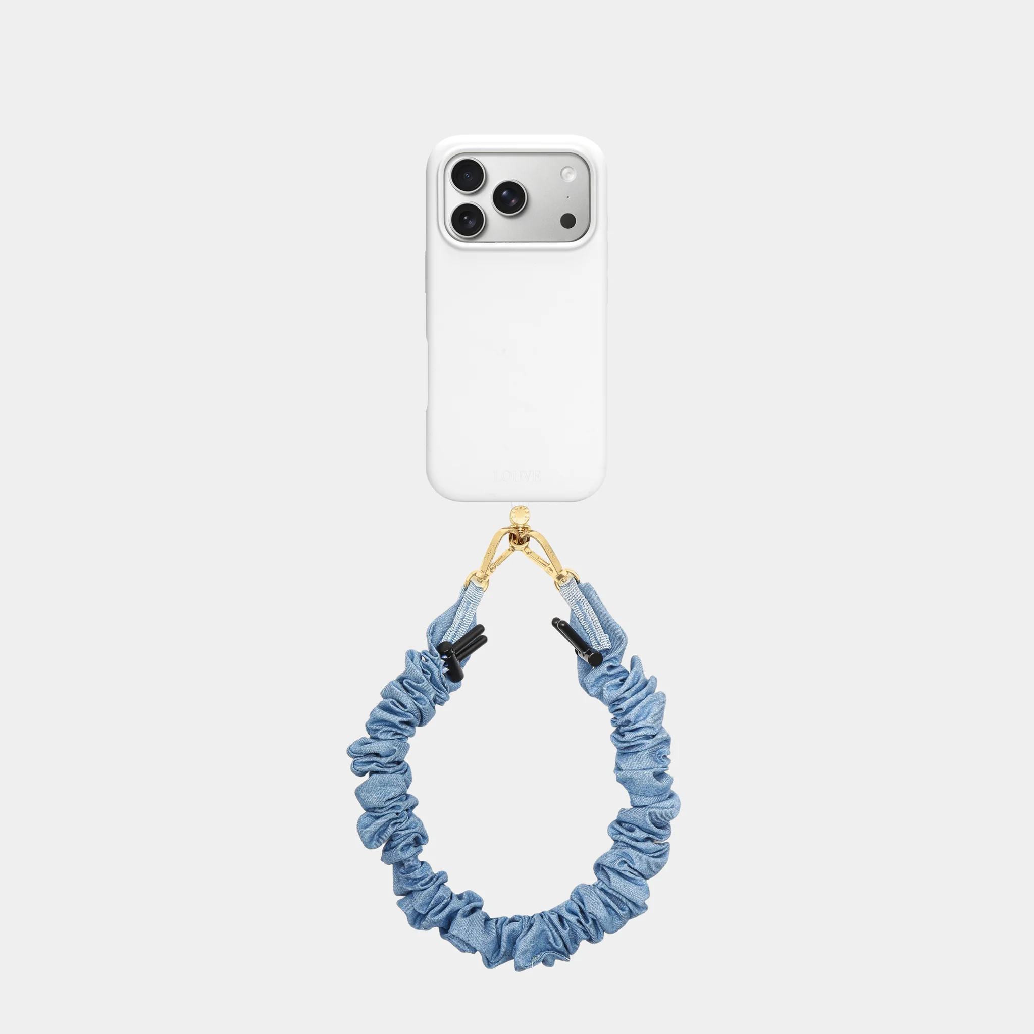 Silicone Off-White Case + Universal Patch + Crunchy Blue Strap