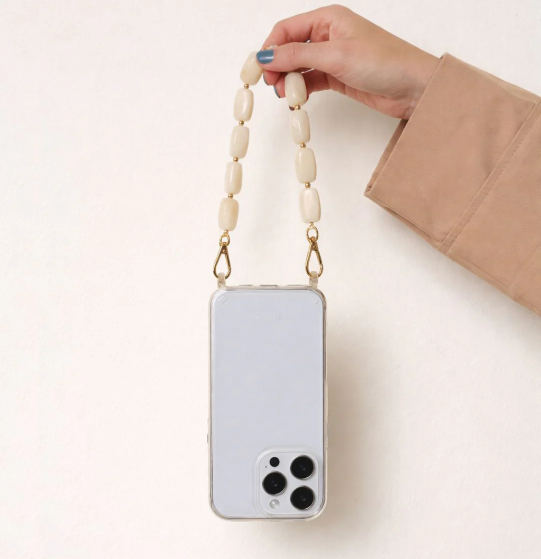 Clear Phone Case + Abbey Off-White Wristlet - Image 2