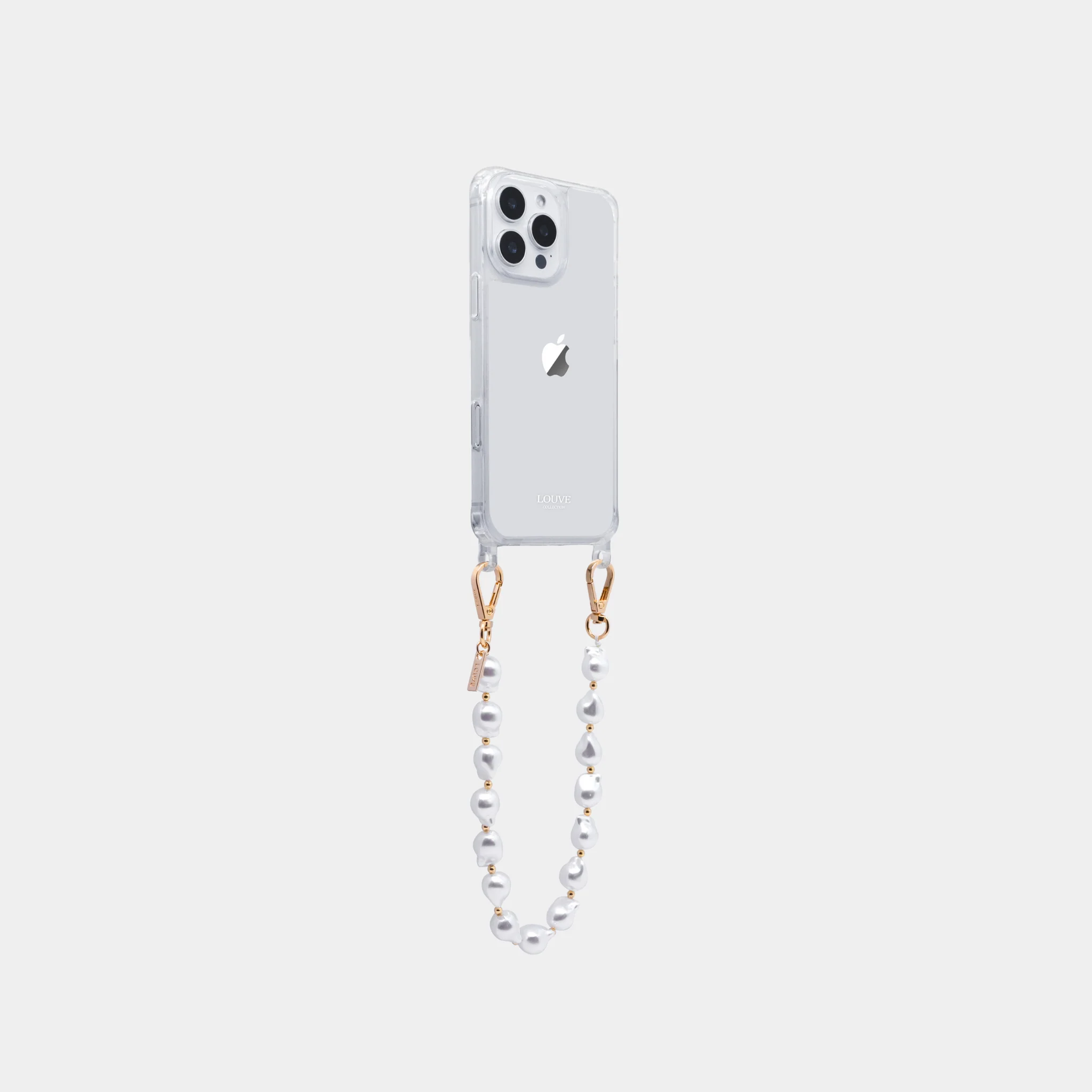 Clear Phone Case + Daisy Pearl Wristlet - Image 8