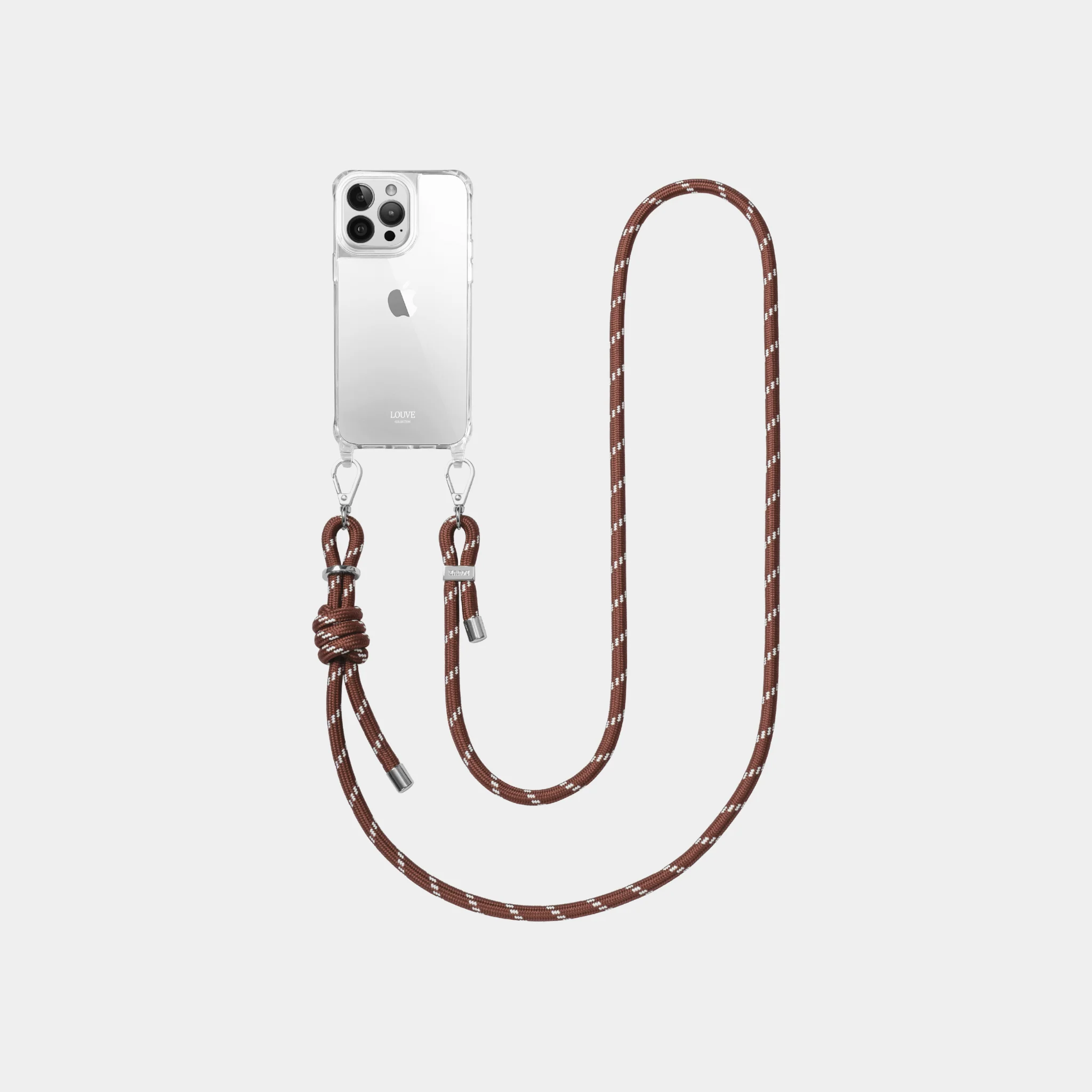 Clear Phone Case + Kaia Chocolate Strap - Image 2