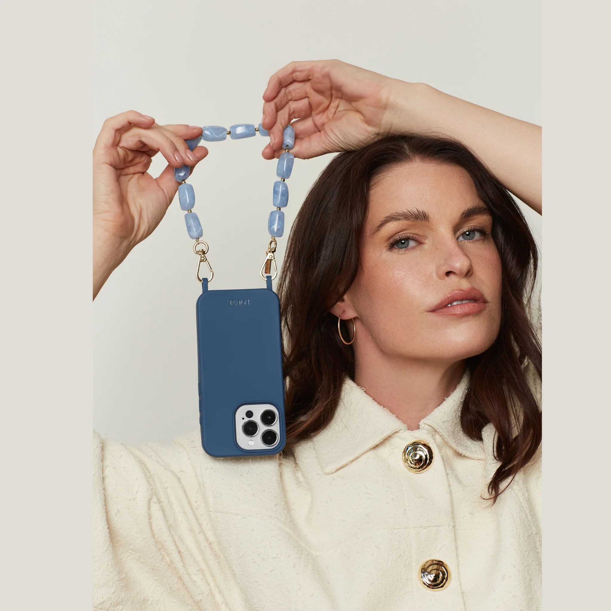 Cobalt Blue Phone Case + Ocean Breeze Wristlet - Image 7