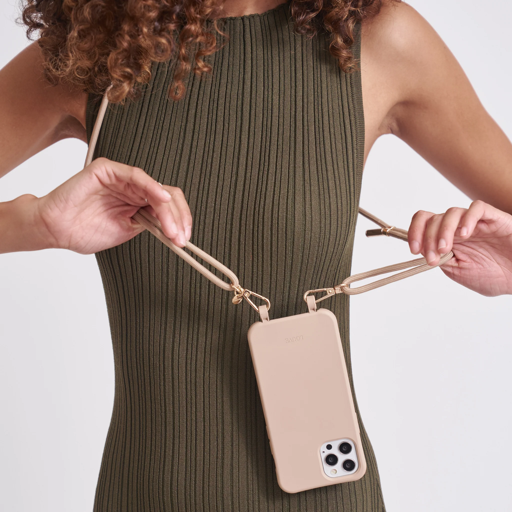 Beige Phone Case + Bisque Beige Strap - Image 11