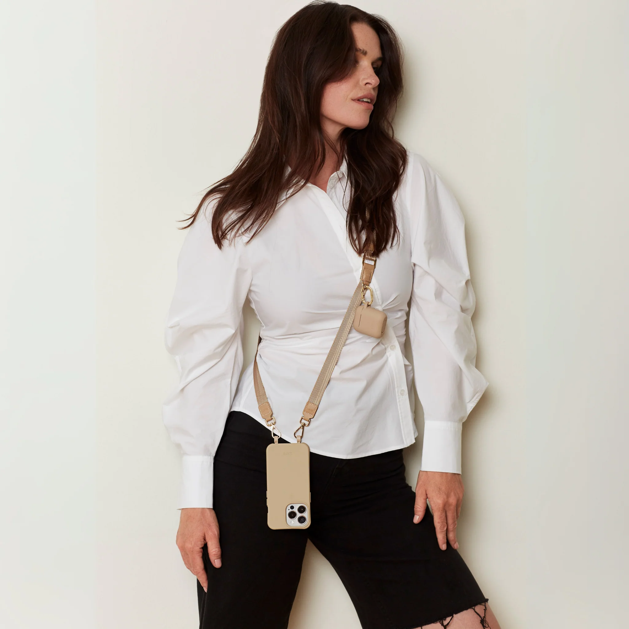 Beige Phone Case + Beige Vera Lanyard - Image 21