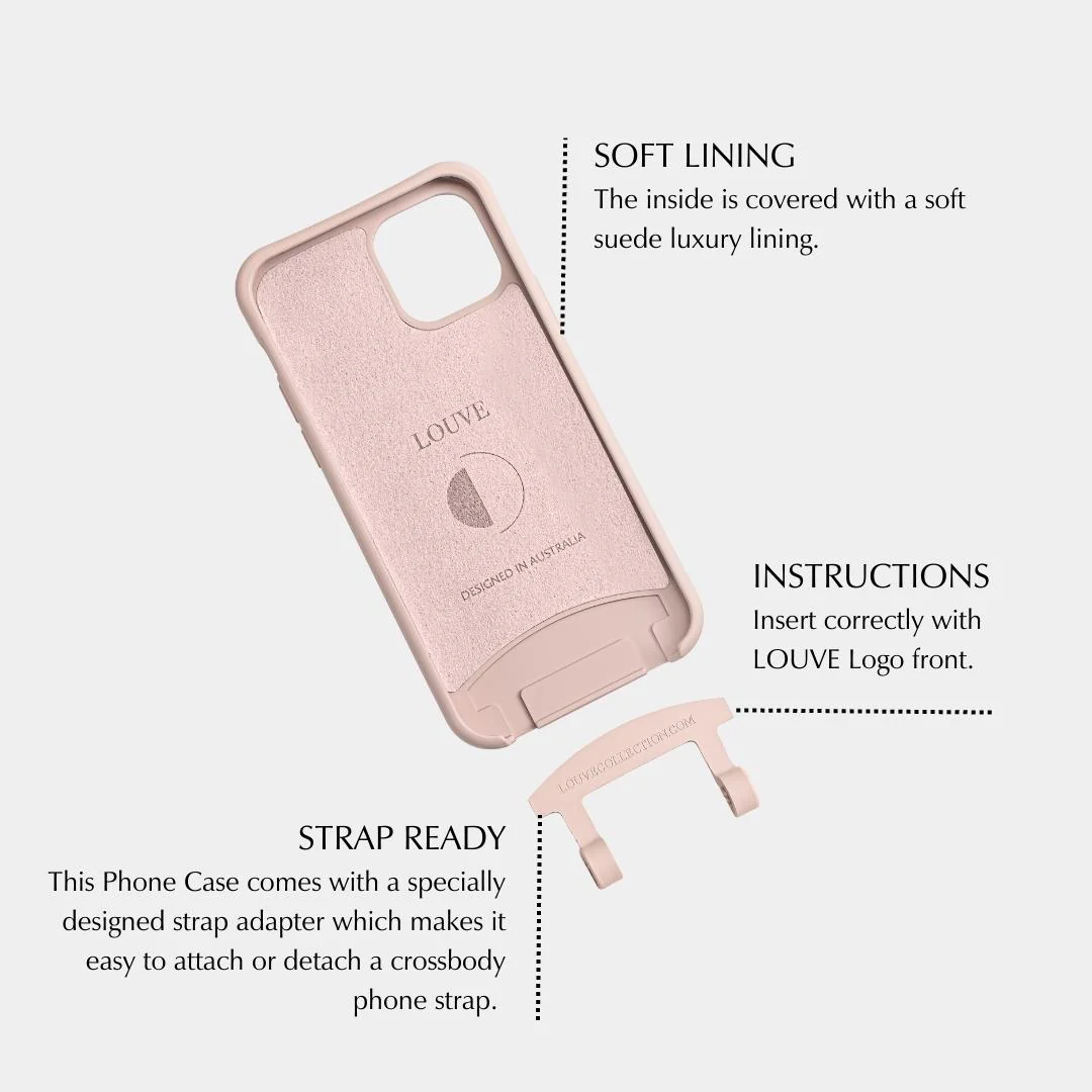 Dusty Pink Phone Case + Gaia Gold-Plated Chain - Image 10