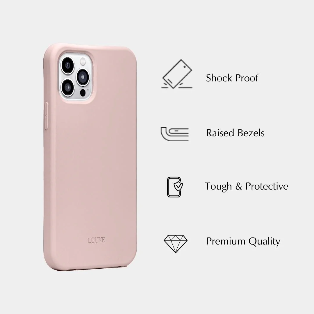 Dusty Pink Phone Case + Latte Crossbody Lanyard - Image 6