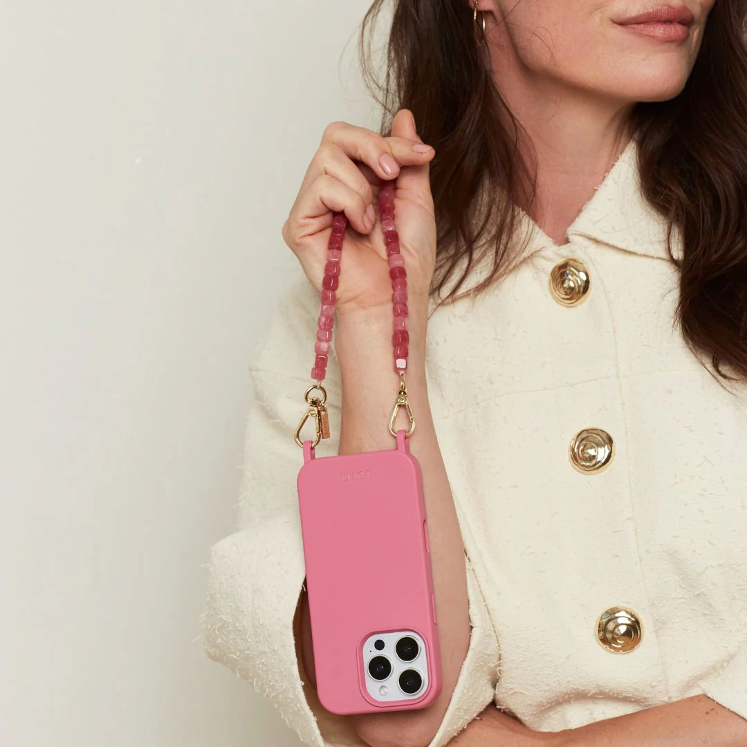 Hot Pink Phone Case + Paradise Wristlet - Image 3