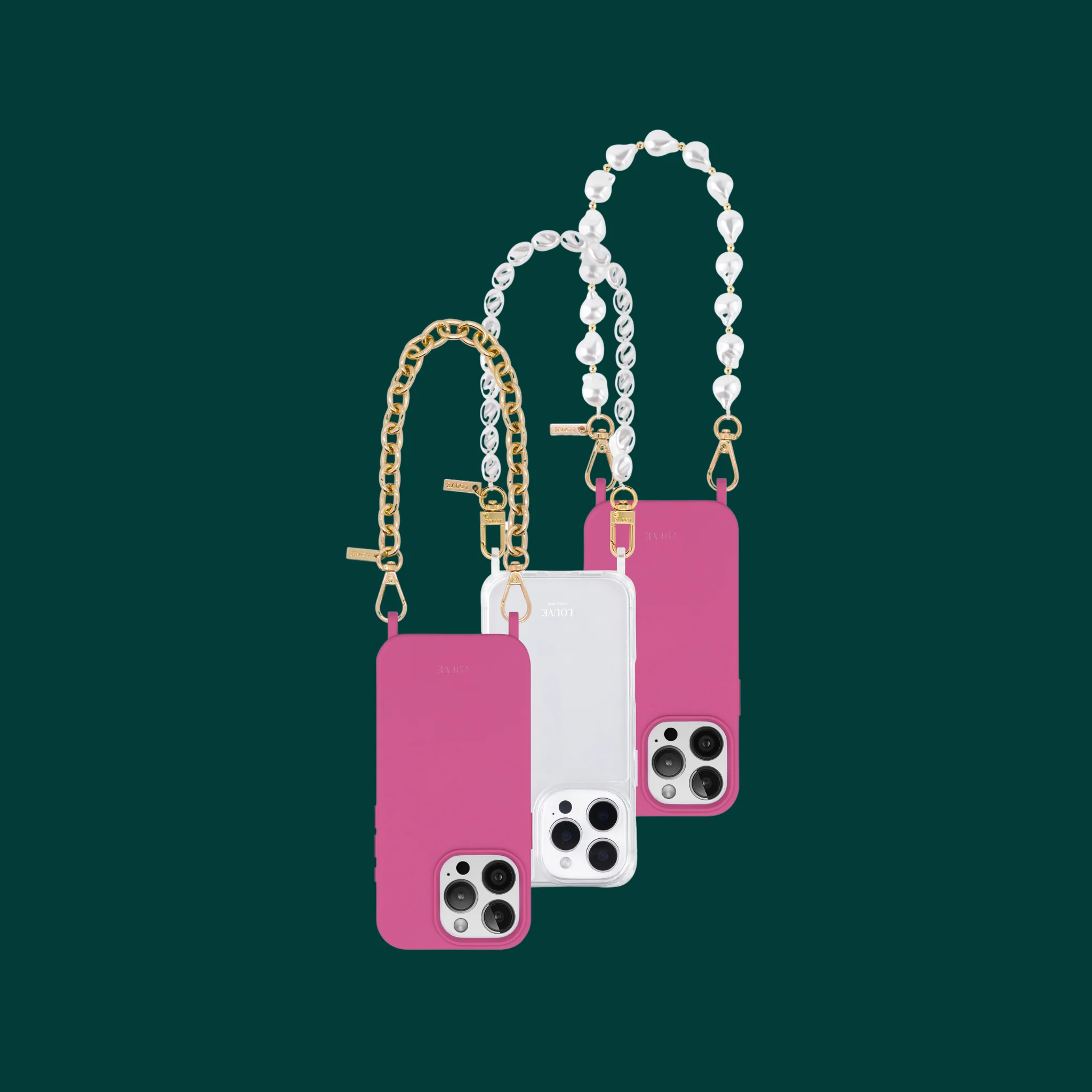 Hot Pink Crossbody Phone Case - Image 17