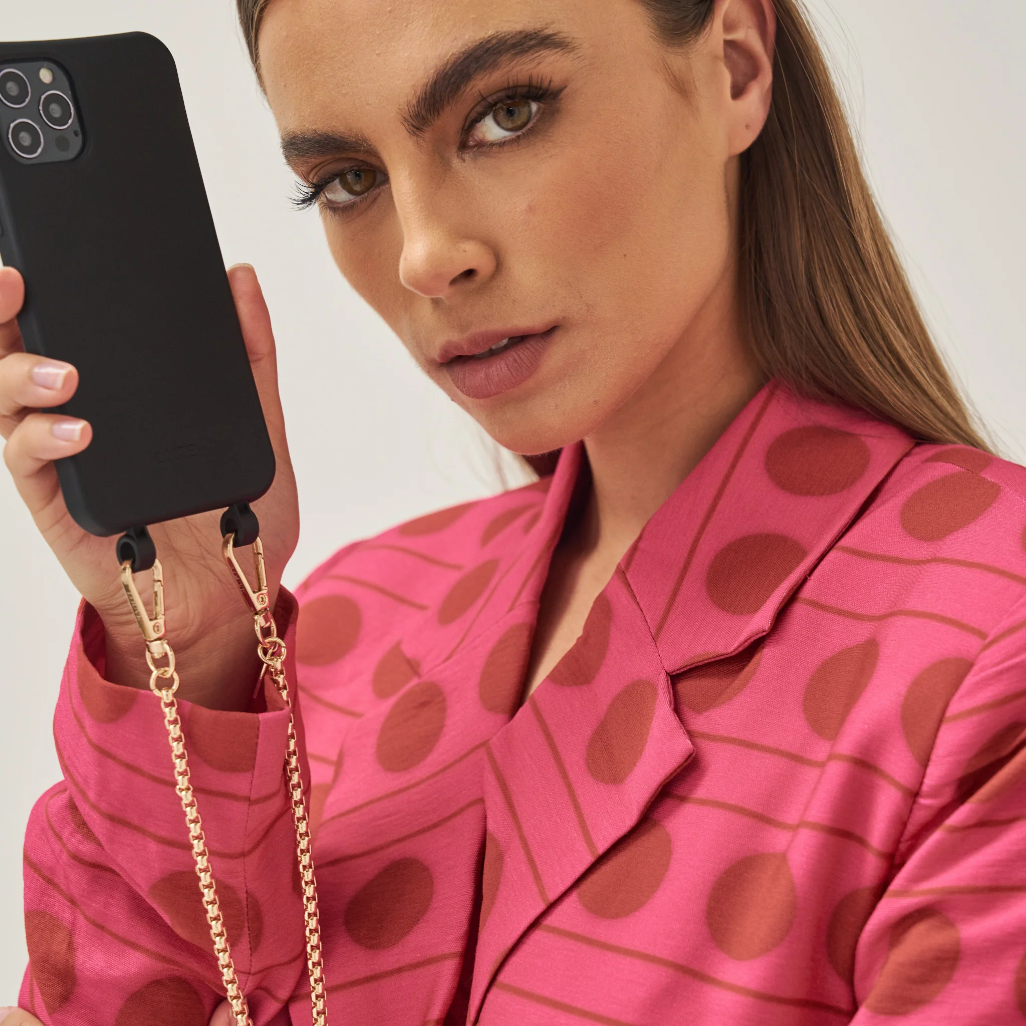Black Phone Case + Gaia Gold-Plated Wristlet - Image 14
