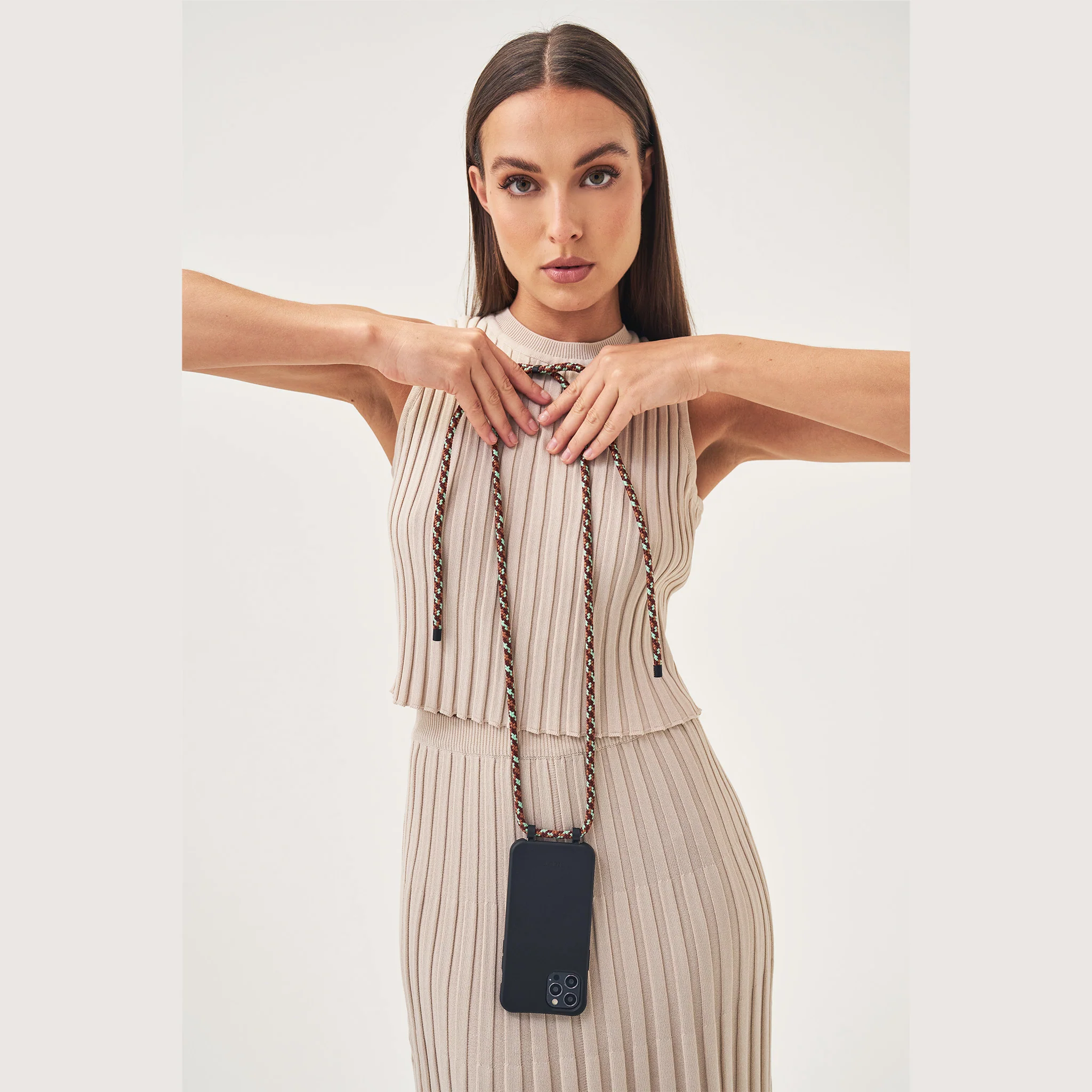 Black Phone Case + Marrakech Crossbody Strap - Image 6