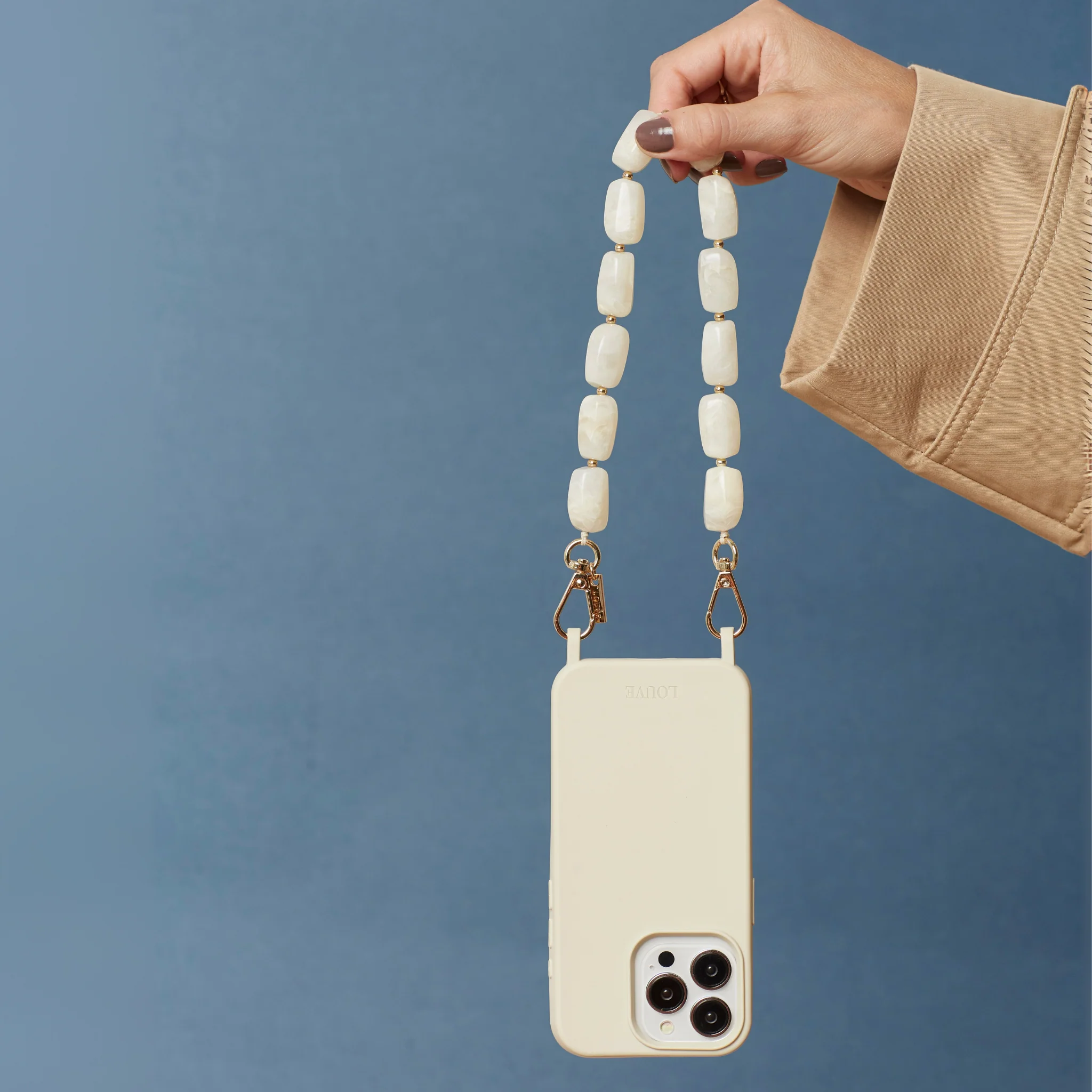 Coconut Off-White Phone Case + Abbey Off-White Wristlet - Image 3