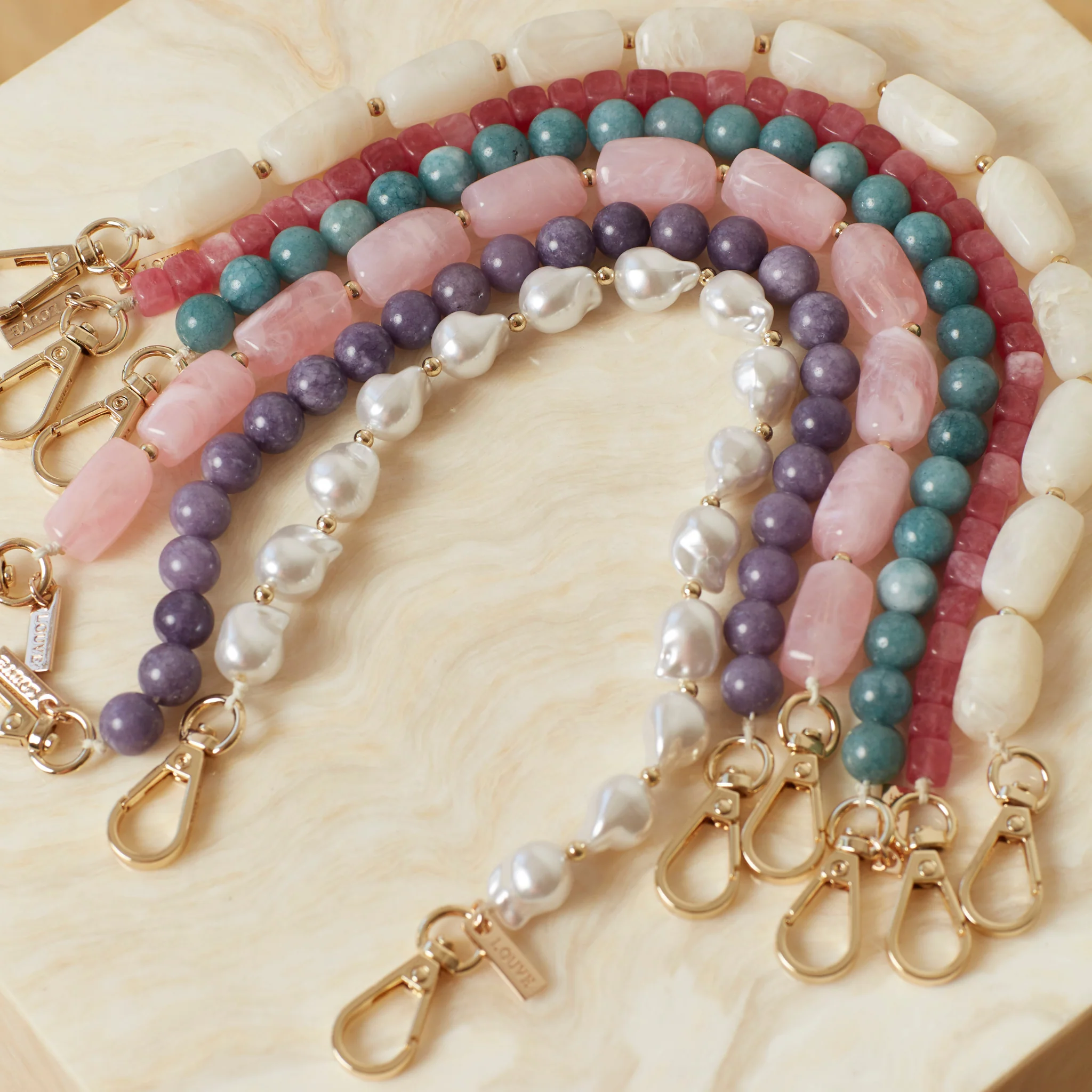 Abbey Beads Wristlet | Blush Pink - Image 10