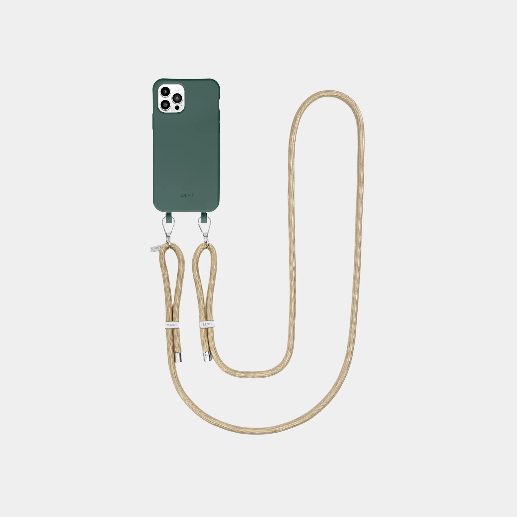 Pine Green Phone Case + Bisque Beige Strap - Image 8