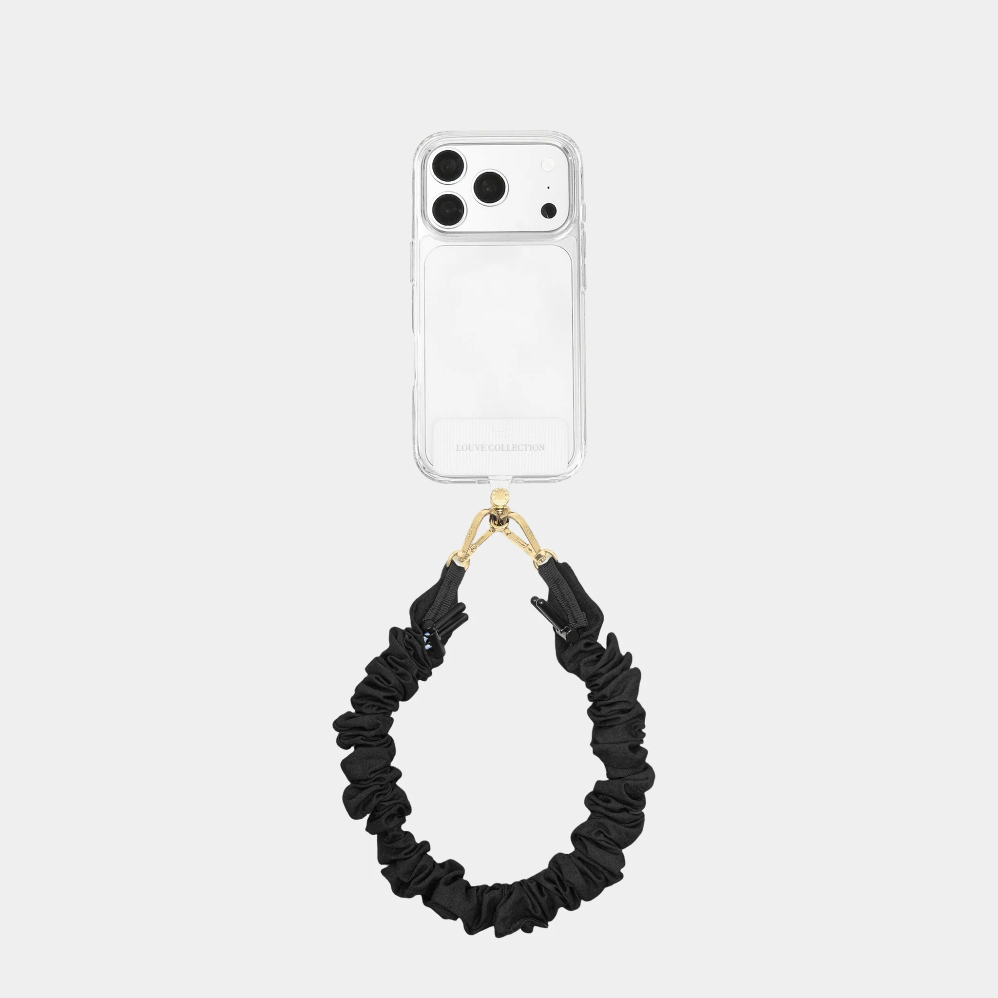 Clear Case + Universal Patch + Crunchy Black Strap