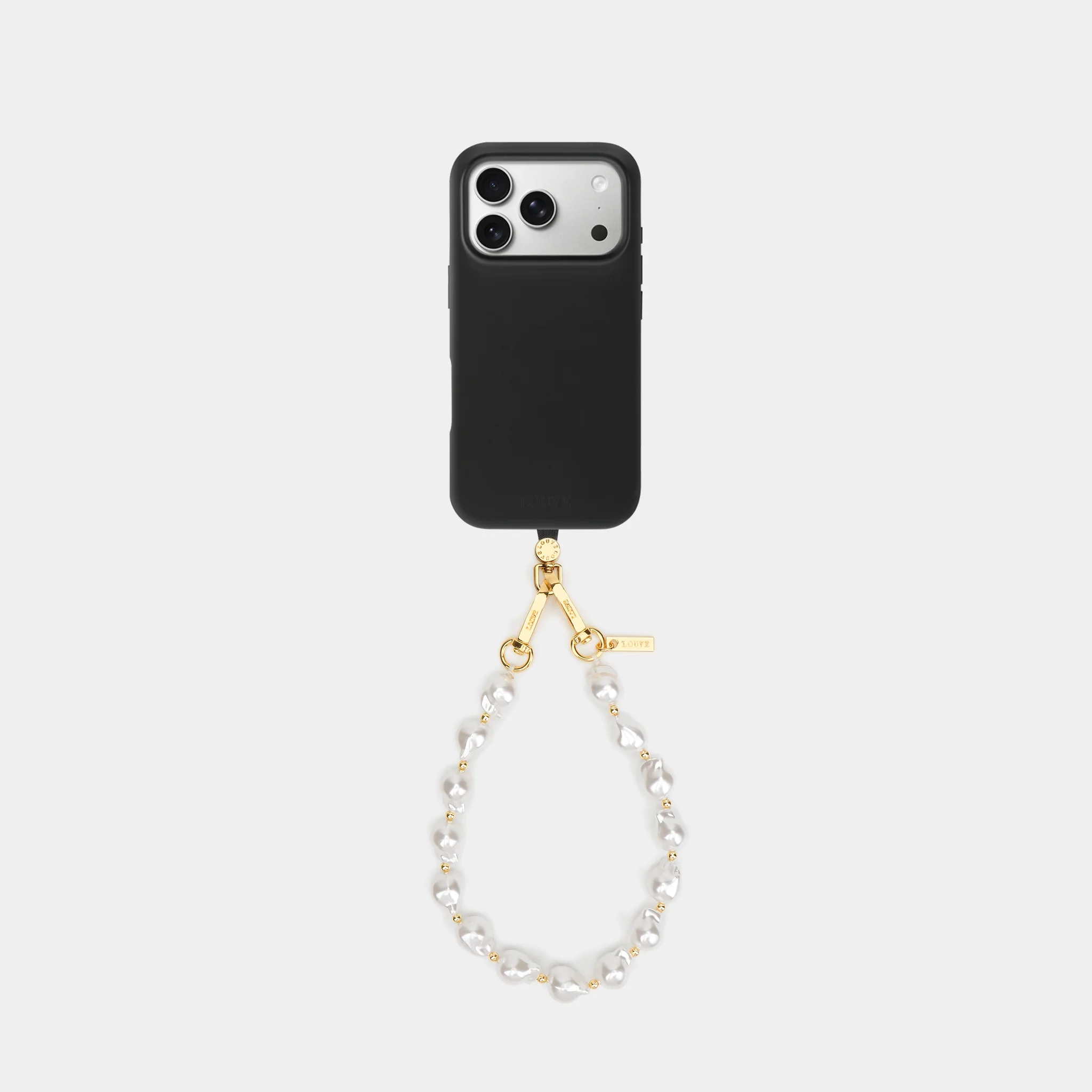 Silicone Black Case + Universal Patch + Daisy Wristlet