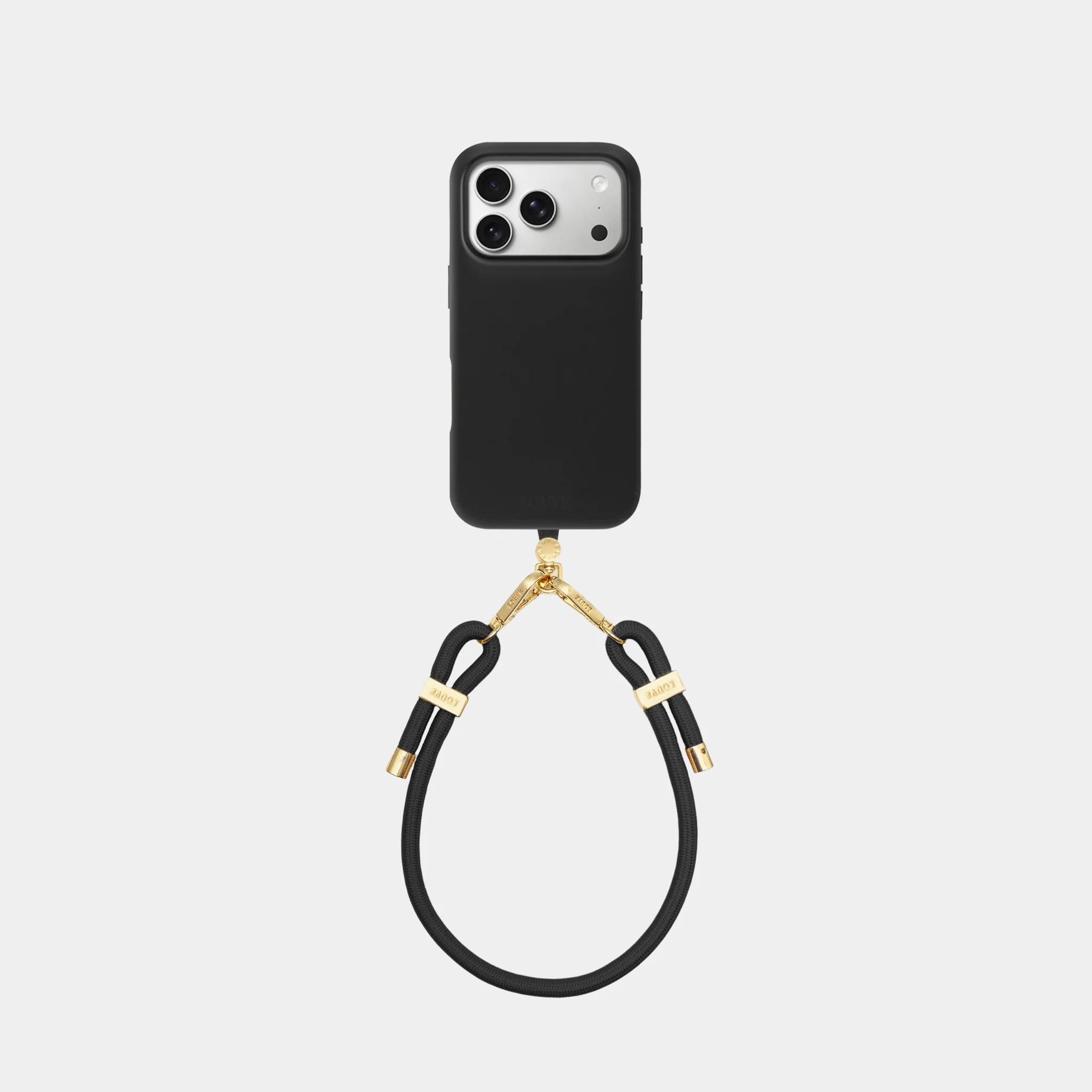 Silicone Black Case + Universal Patch + Mystique Black Wristlet