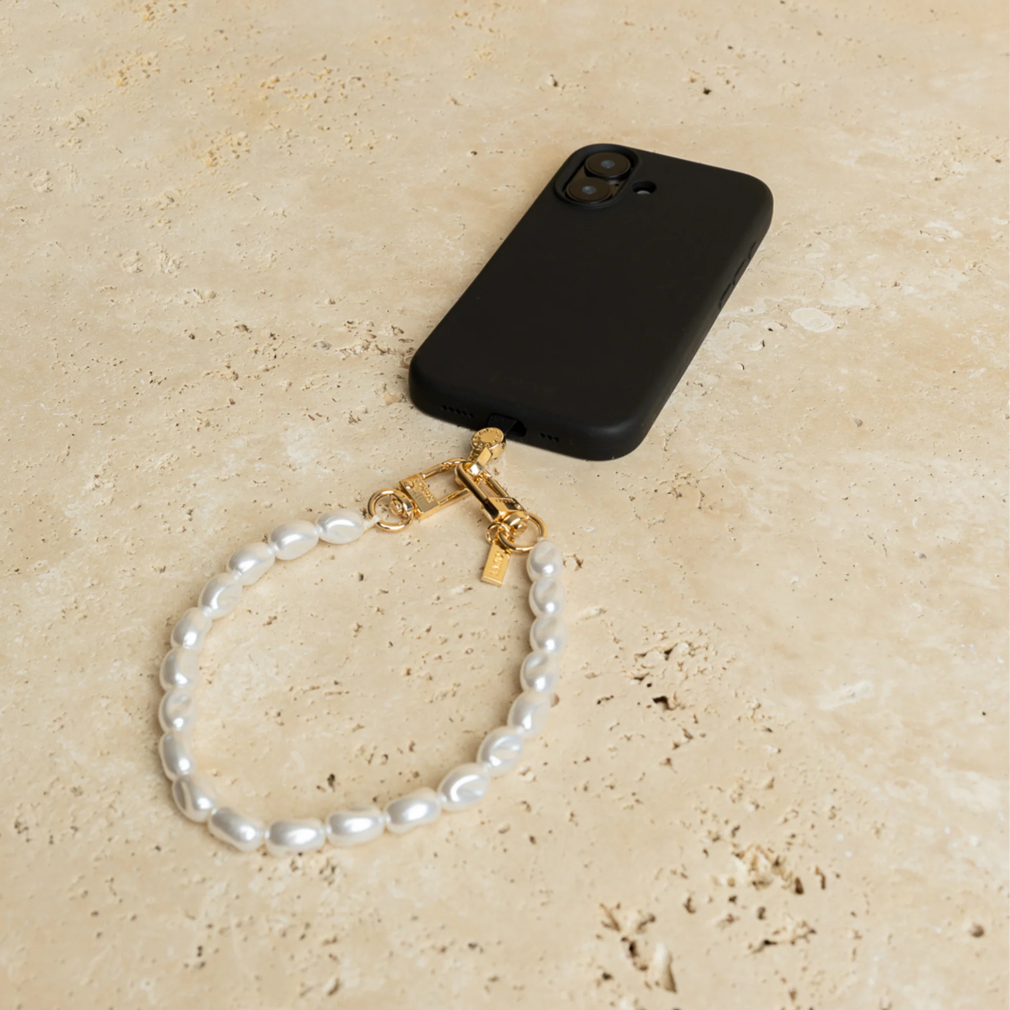 Universal Phone Strap Connector + Pearl Wristlet - Image 4