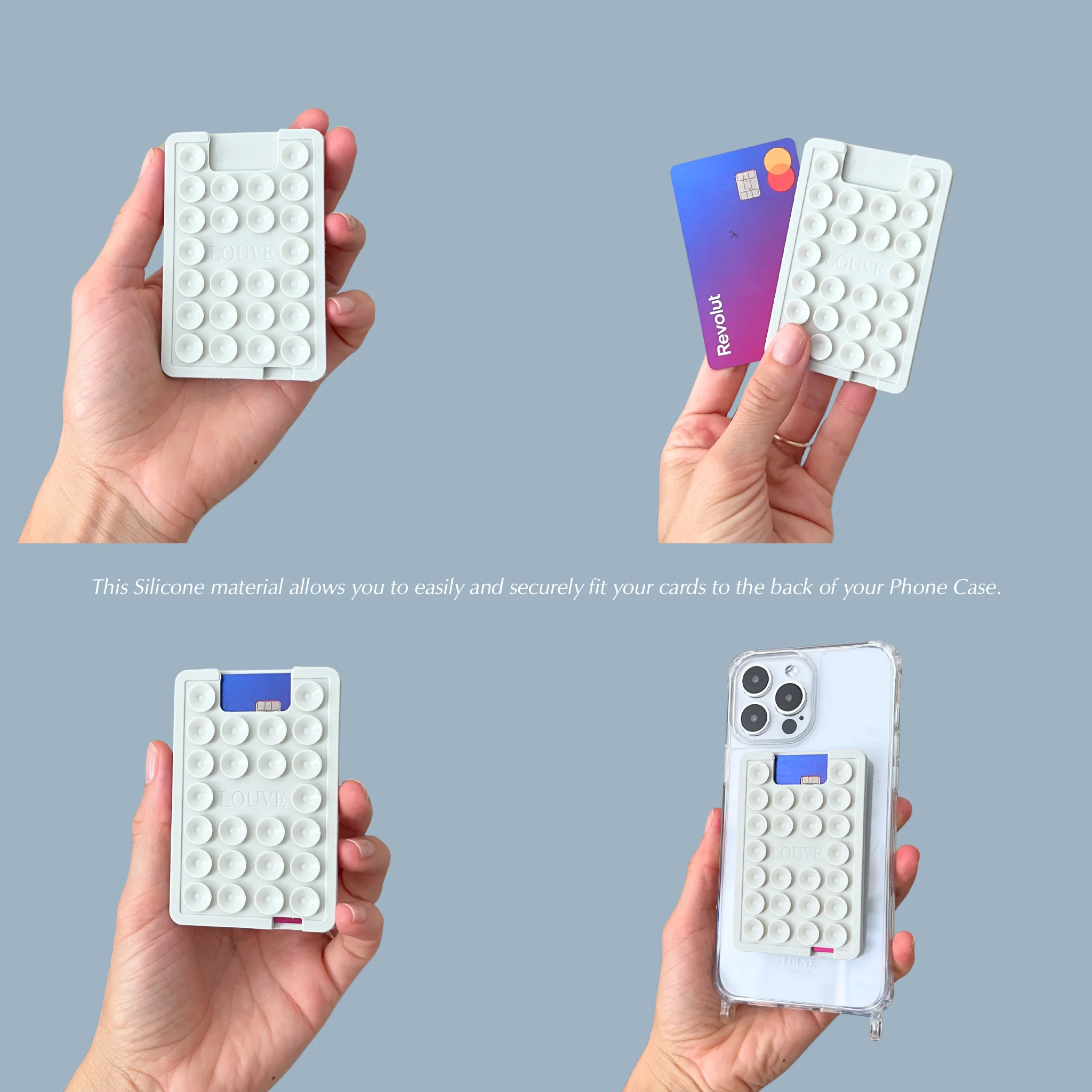 Suction Plate Phone Mount (With Card Holder) | Coconut - Image 17