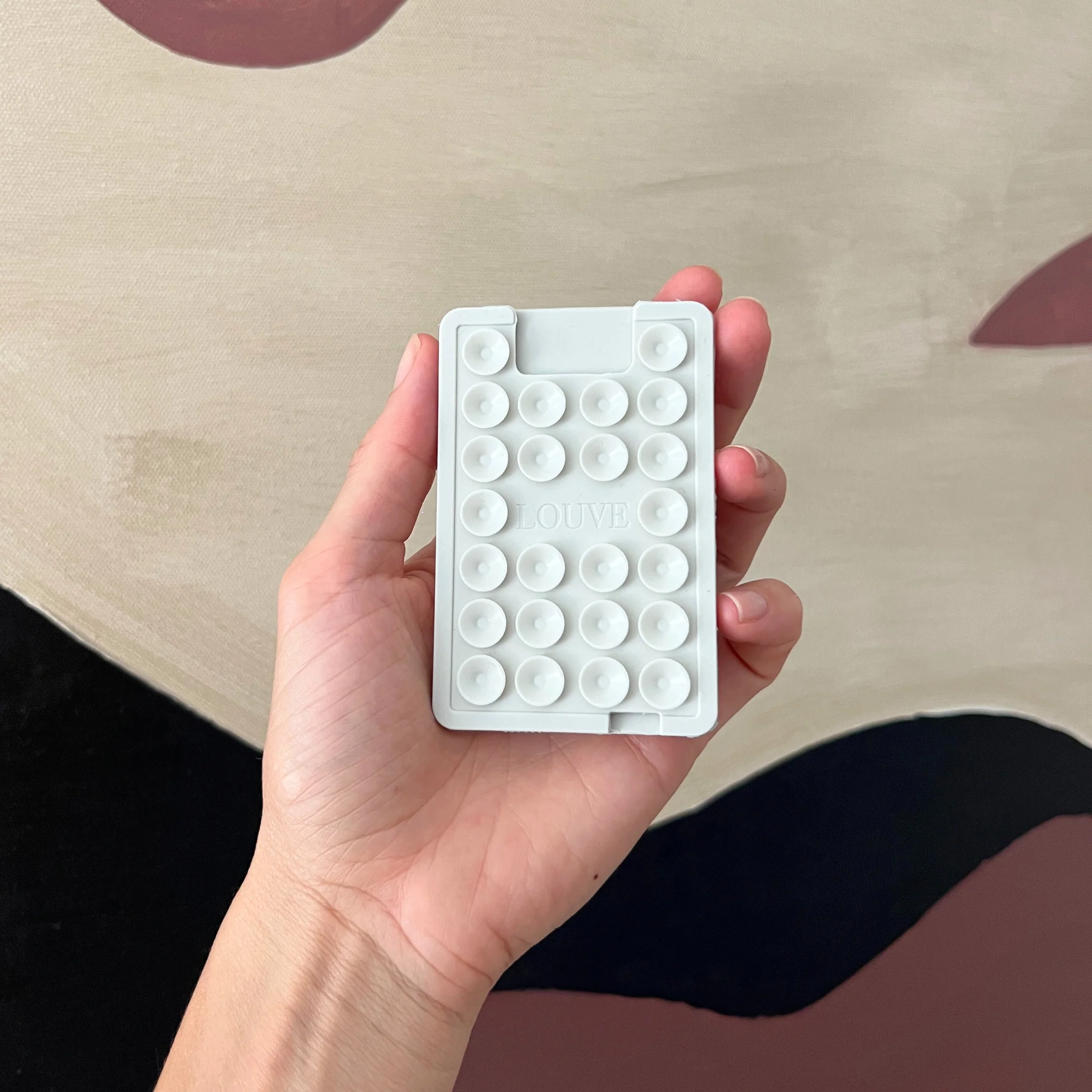 Suction Plate Phone Mount (With Card Holder) | Coconut - Image 21