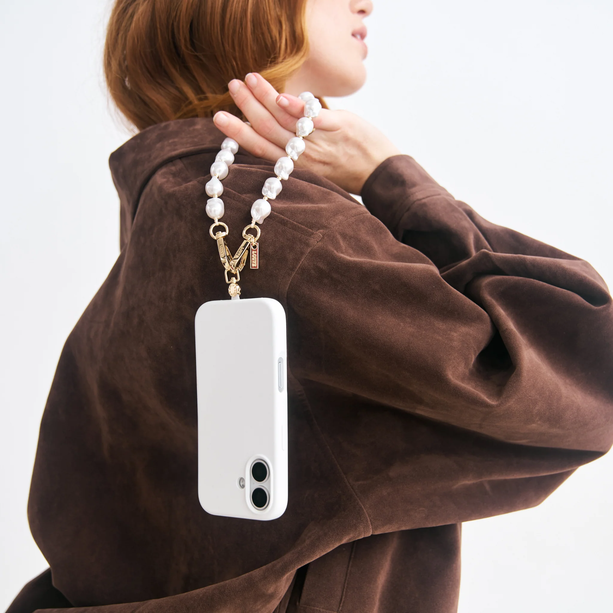 Universal Phone Strap Connector + Daisy Pearl Wristlet - Image 10